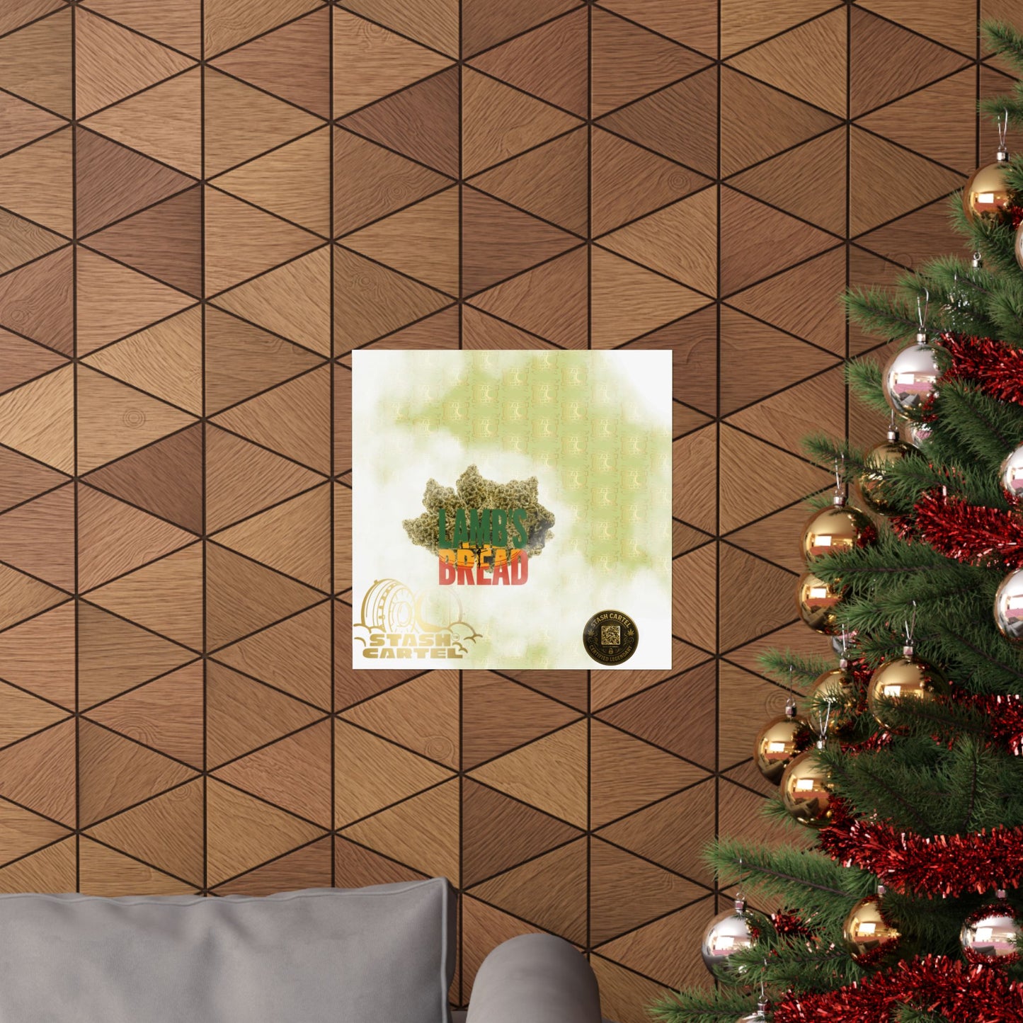 🇯🇲🕊️ Lamb’s Bread Poster – Jamaican Sativa Print with Bright Uplift & History