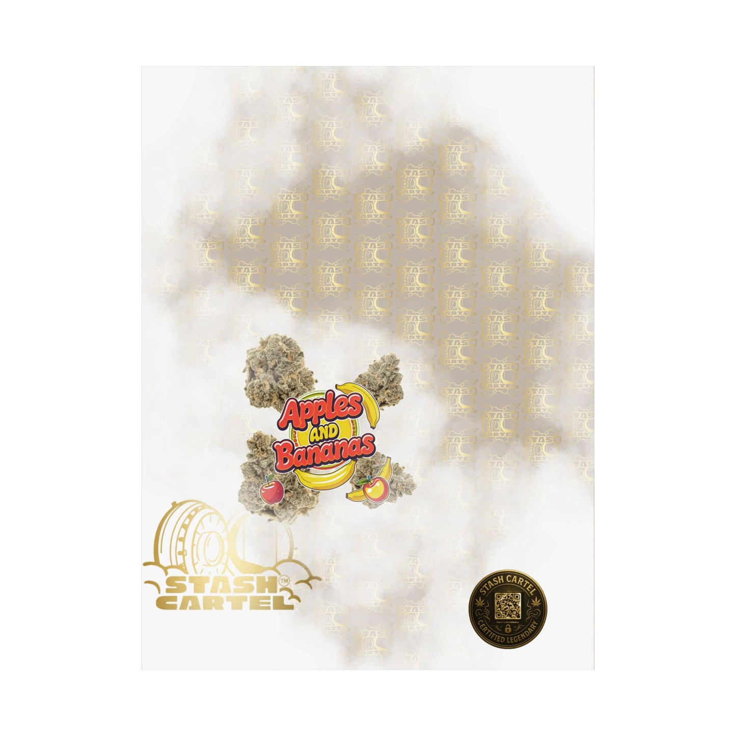 🍎🍌 Apples and Bananas Poster – Fruity Hybrid with Candy Apple & Creamy Tropical Gas