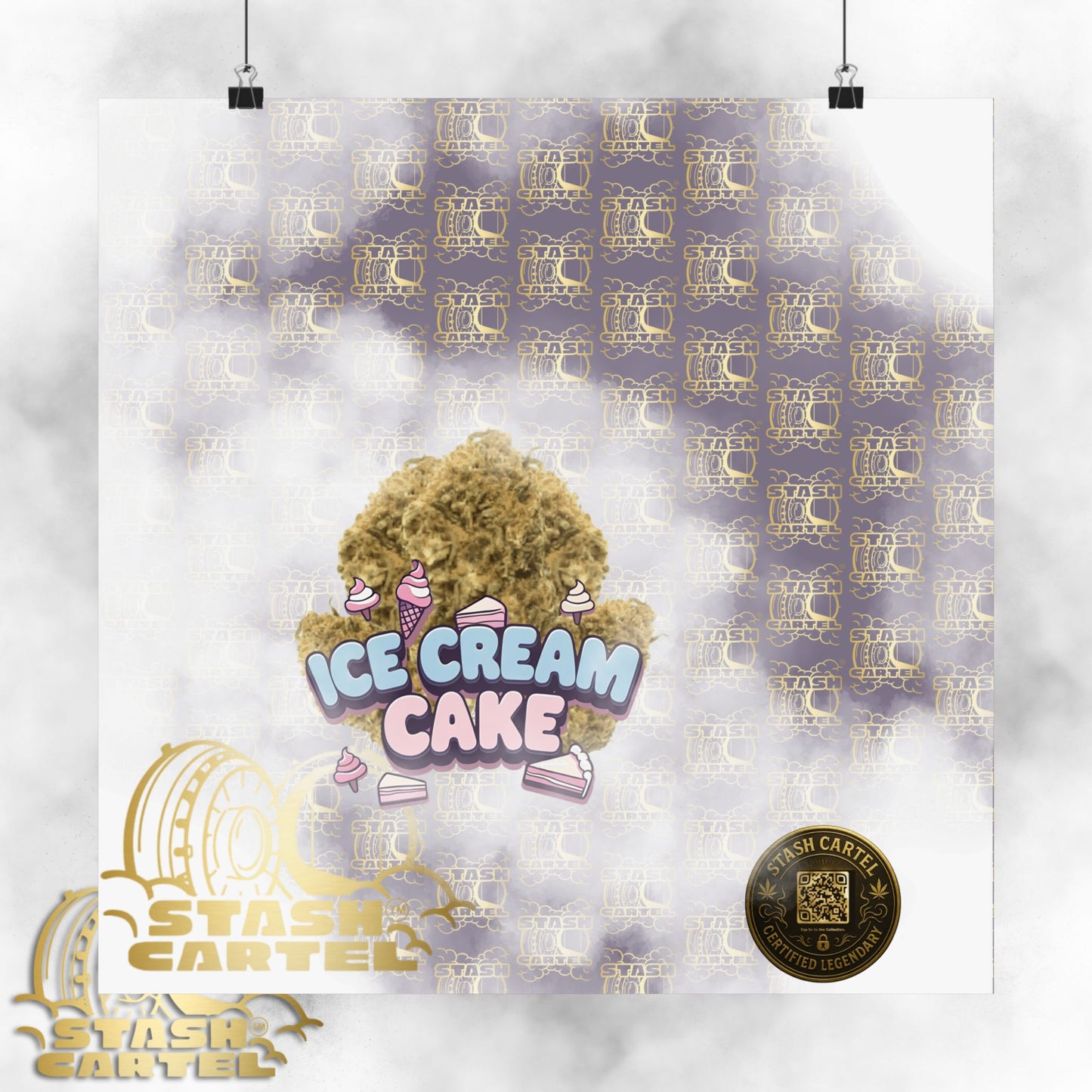 🍦 "Ice Cream Cake" Sedating Indica Dessert Poster