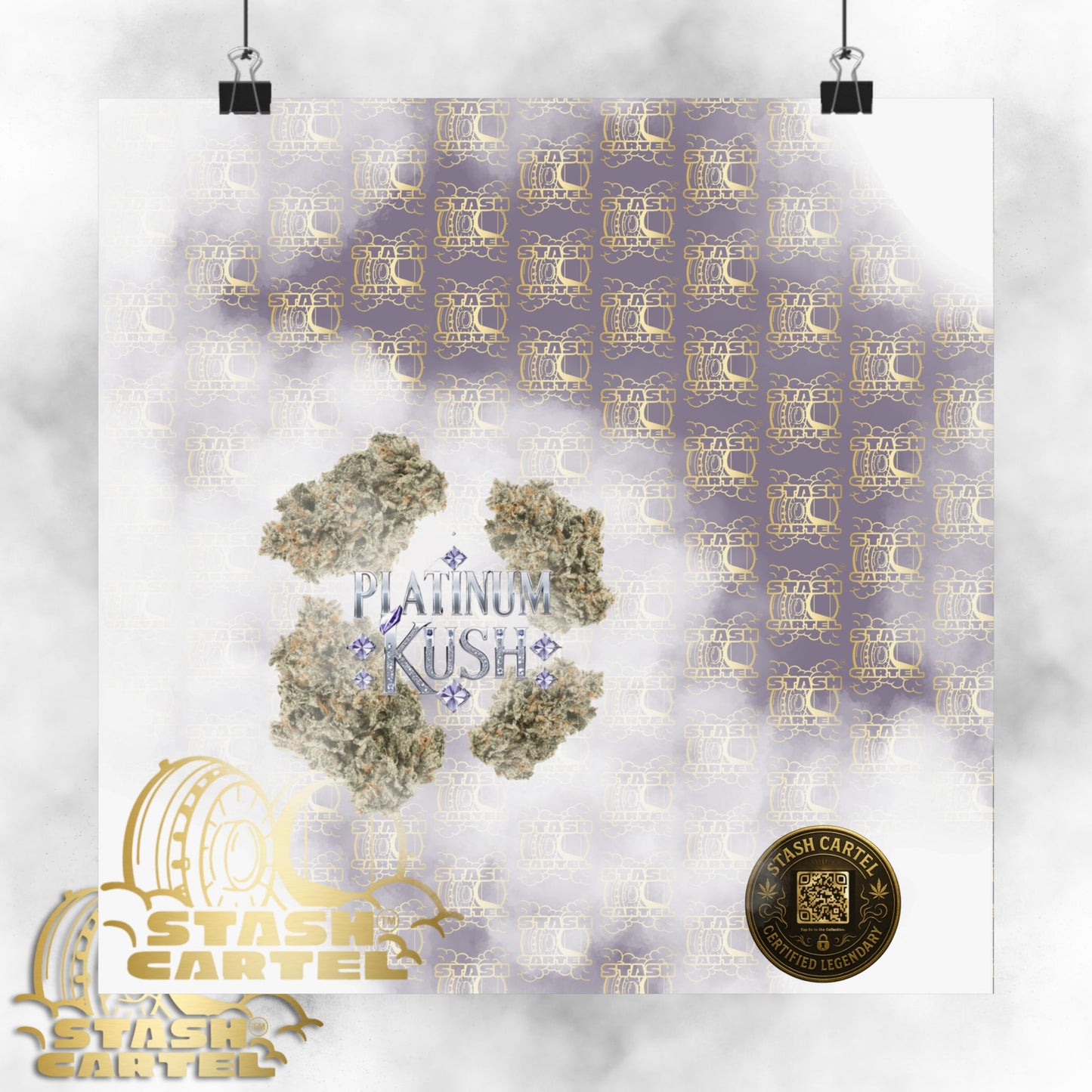 💎 "Platinum Kush" Luxurious Indica Poster