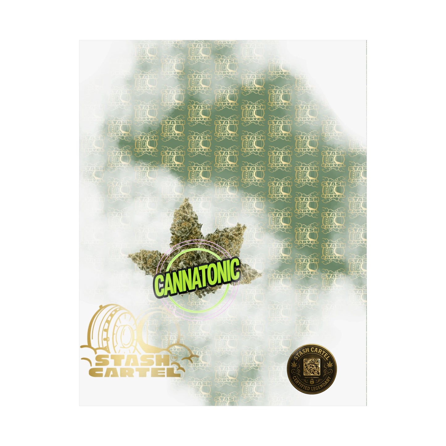🧘‍♀️🌿 Cannatonic Poster – High-CBD Hybrid Wall Art for Calm, Clear-Headed Wellness