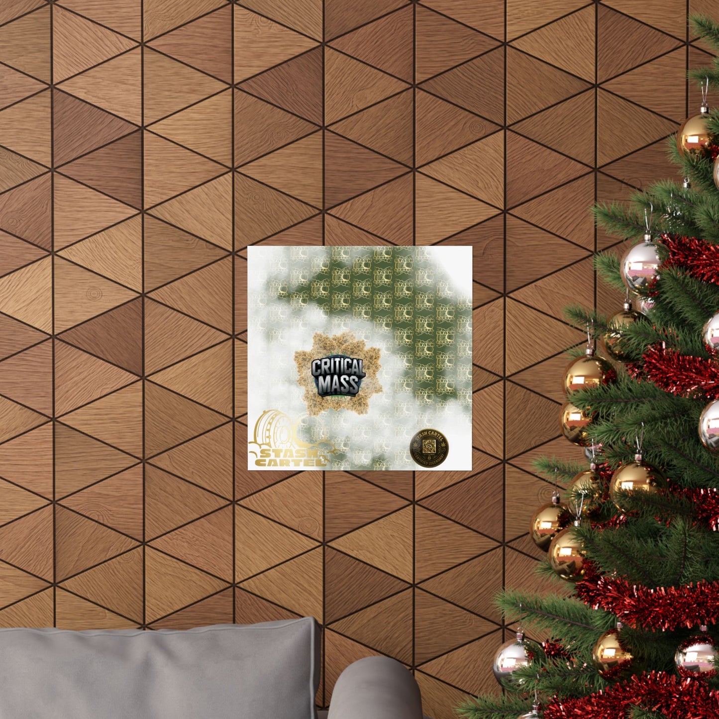 💥 "Critical Mass" Couch-Lock Indica Poster