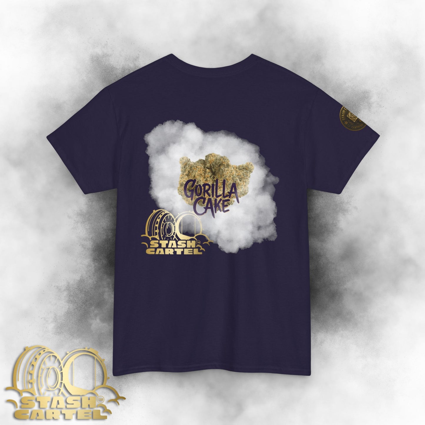 Gorilla Cake Tee – Hybrid Strength, Frosted Kush Unisex Heavy Cotton Tee