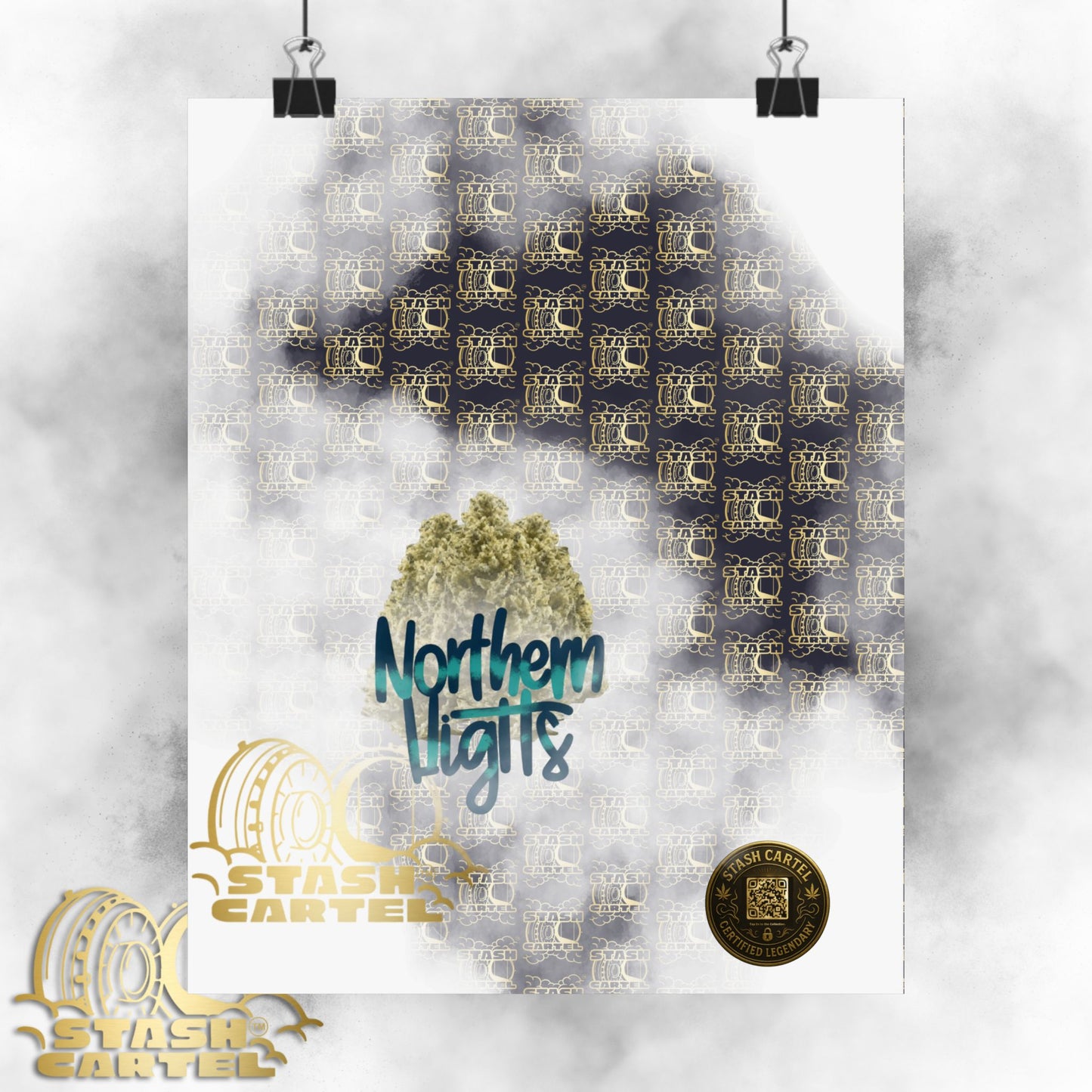 🌌 "Northern Lights" Deep Space Indica Poster