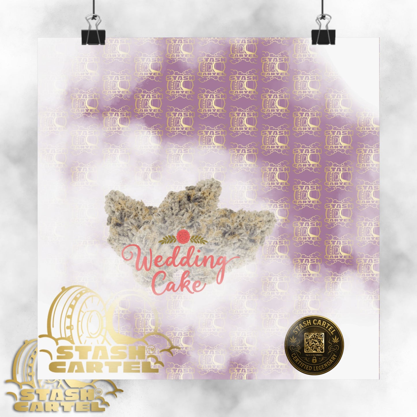 🎂 "Wedding Cake" Dessert Indica-Hybrid Poster