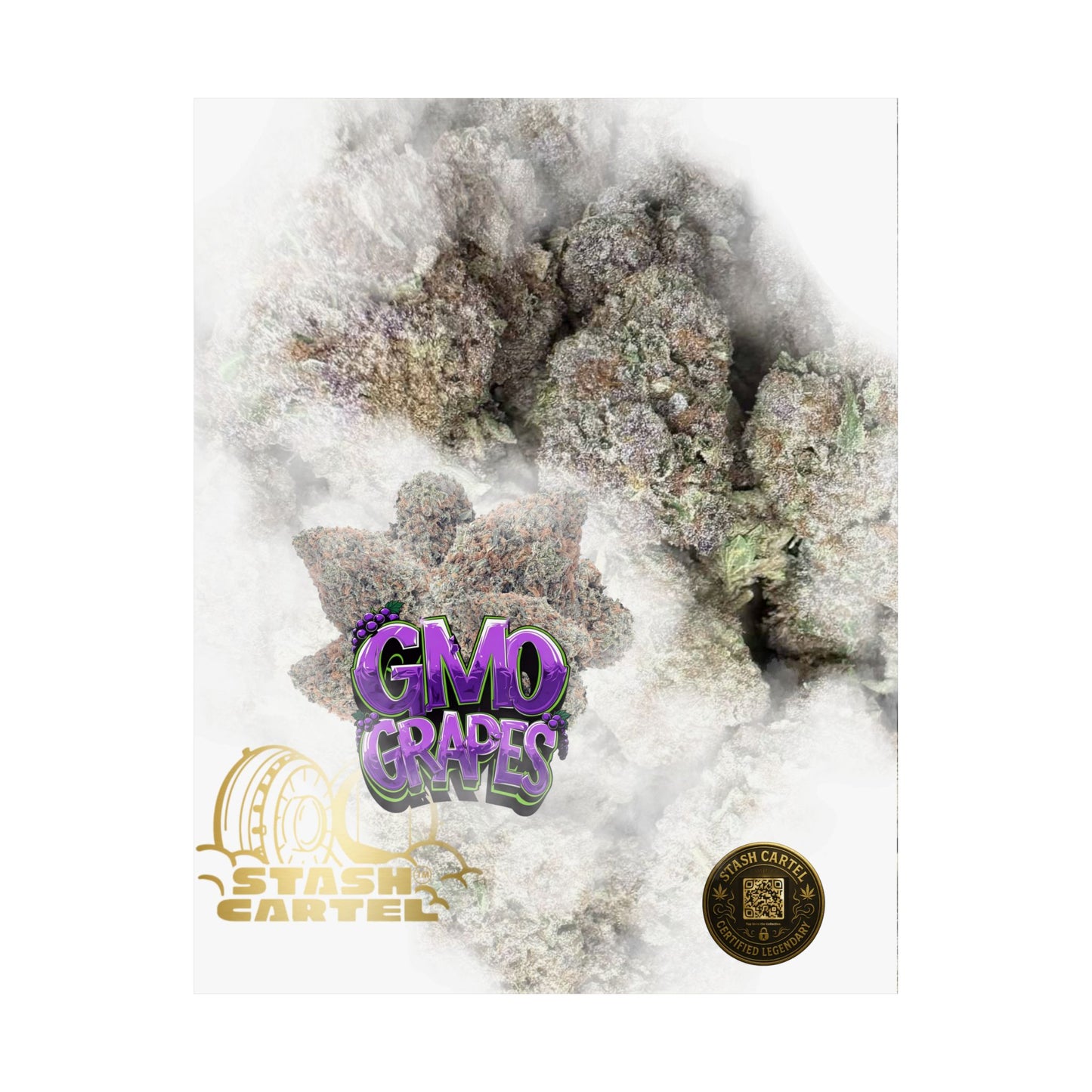 🔮 "GMO Grapes" Terp-Fueled Indica Art Poster