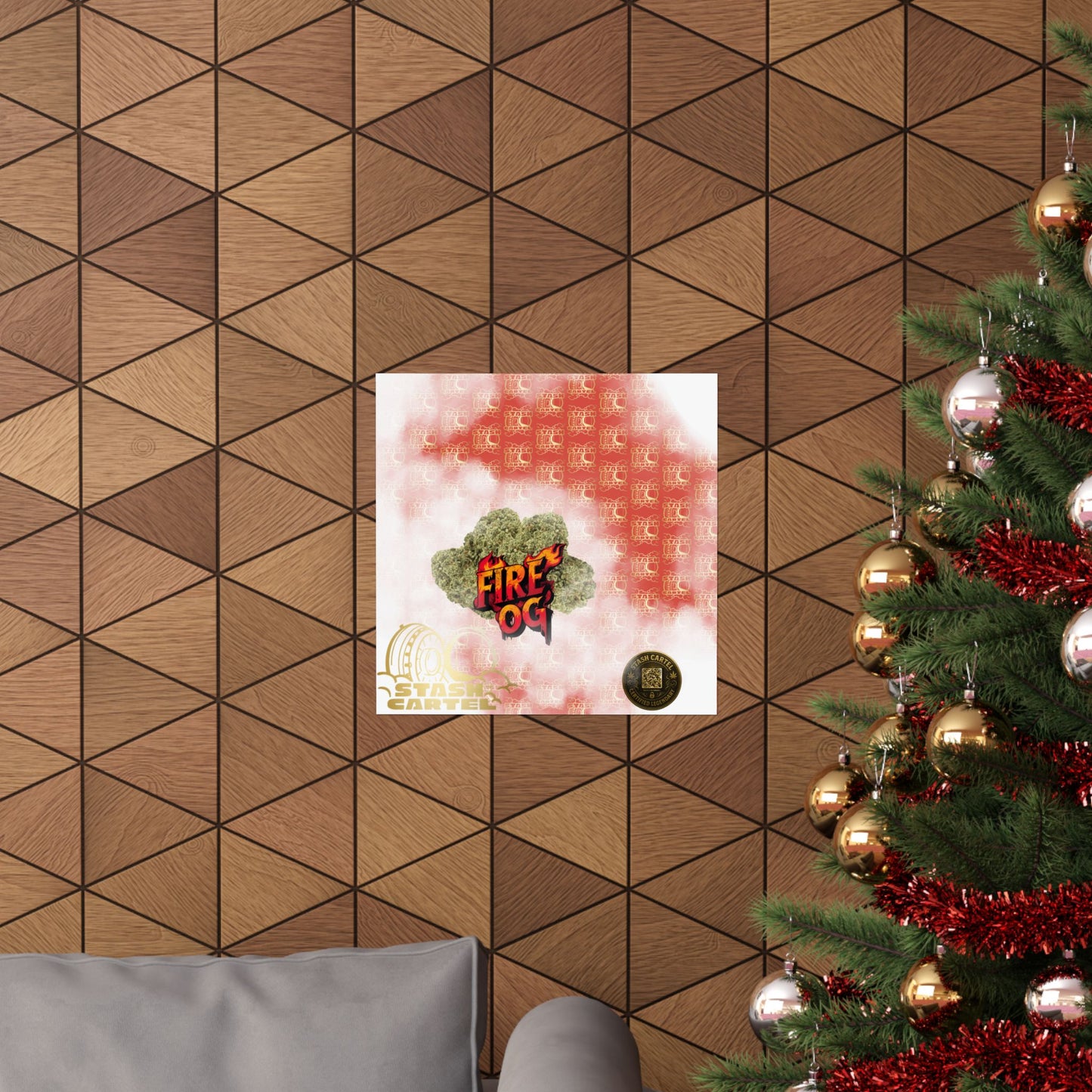 🔥⛽ Fire OG Poster – Legendary Indica Hybrid with Lemon Diesel & Full-Body Melt