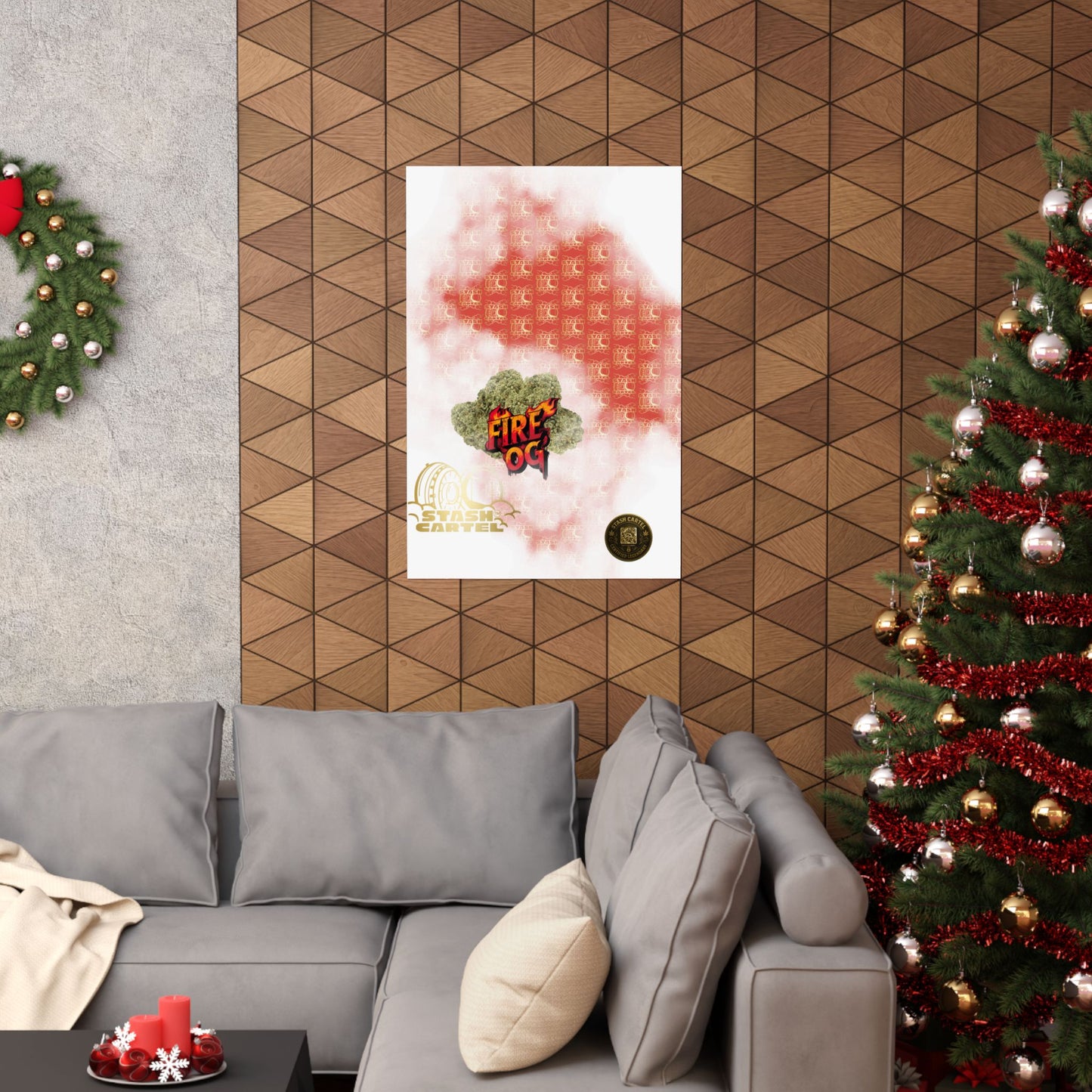 🔥⛽ Fire OG Poster – Legendary Indica Hybrid with Lemon Diesel & Full-Body Melt