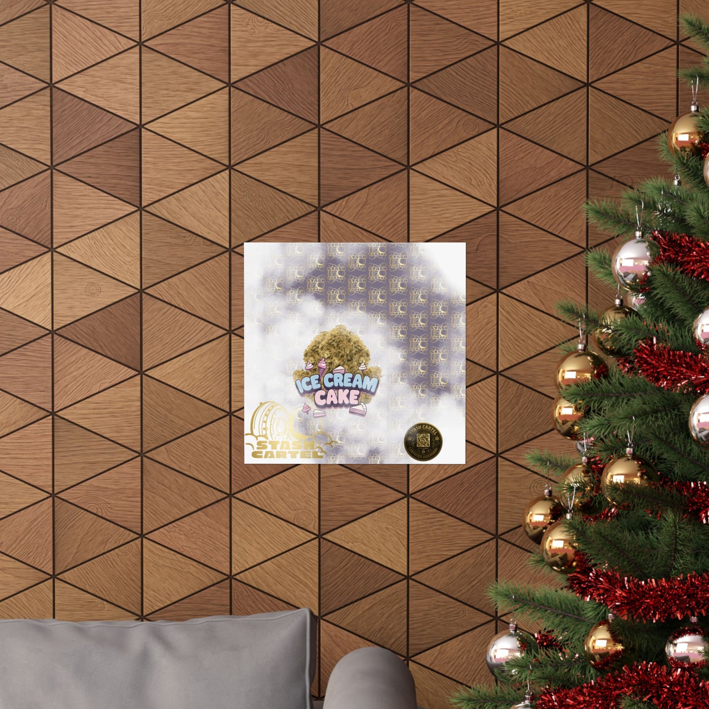 🍦 "Ice Cream Cake" Sedating Indica Dessert Poster