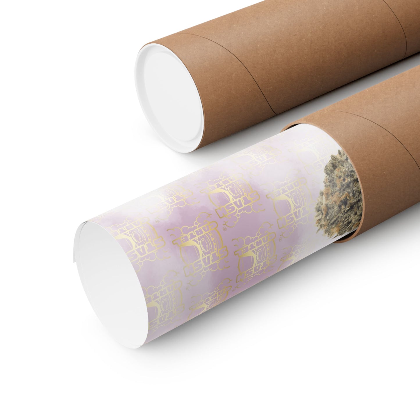 🎂🌴 LA Kush Cake Poster – Indica Hybrid Wall Art with Vanilla Cake & OG Gas