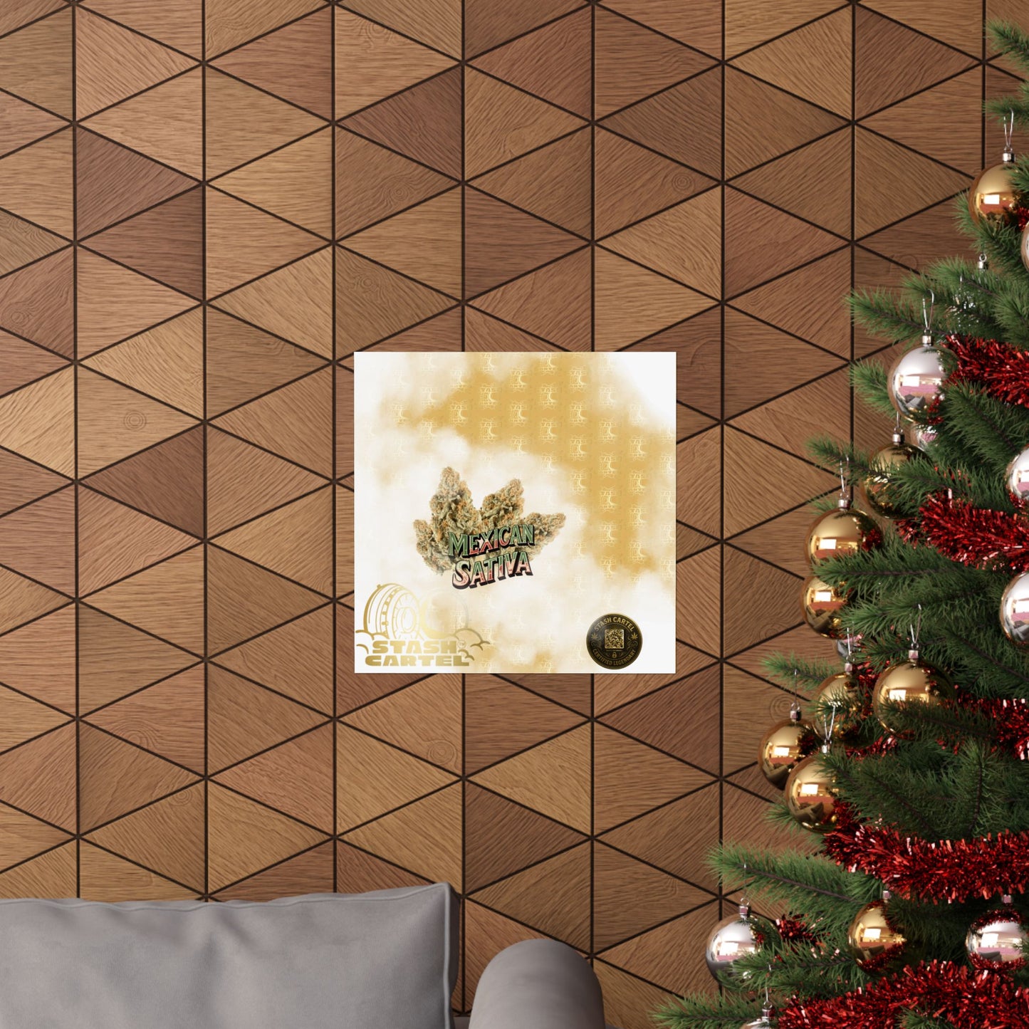 🌞🌵 Mexican Sativa Poster – Wild Sun-Grown Heirloom with Cinnamon Spice & Uplifting Energy