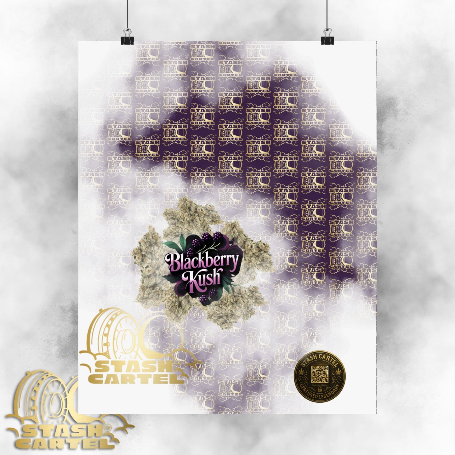 🫐 "Blackberry Kush" Midnight Indica Poster