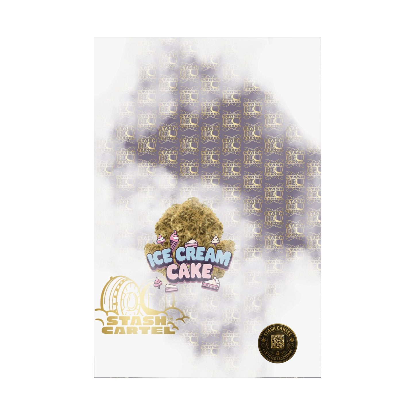 🍦 "Ice Cream Cake" Sedating Indica Dessert Poster