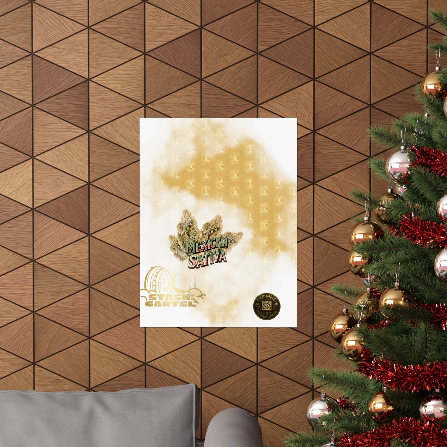 🌞🌵 Mexican Sativa Poster – Wild Sun-Grown Heirloom with Cinnamon Spice & Uplifting Energy