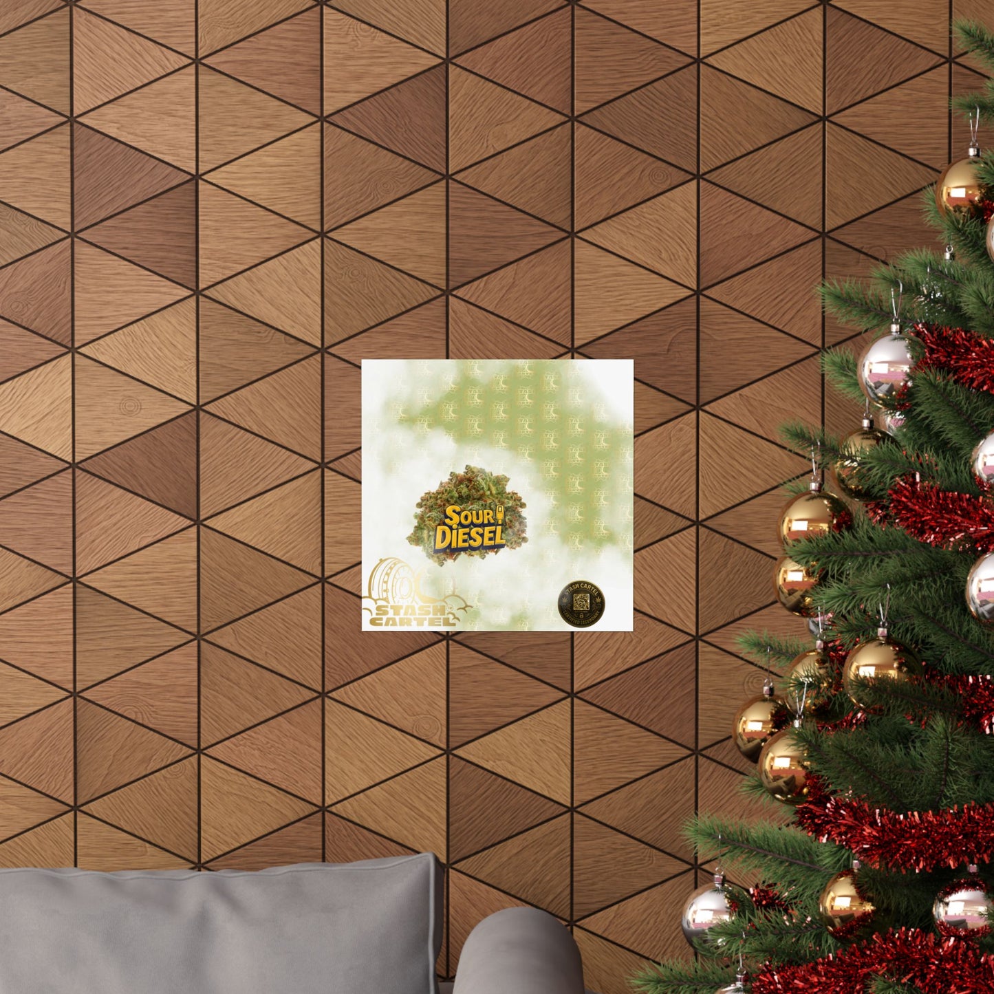 ⛽ "OG Chem" Diesel-Fueled Hybrid Poster – High-Octane Cannabis Wall Art in Fuel Green