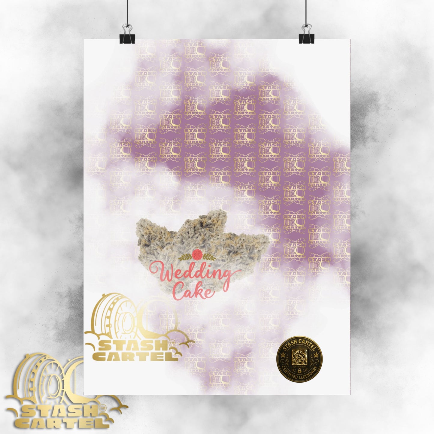 🎂 "Wedding Cake" Dessert Indica-Hybrid Poster