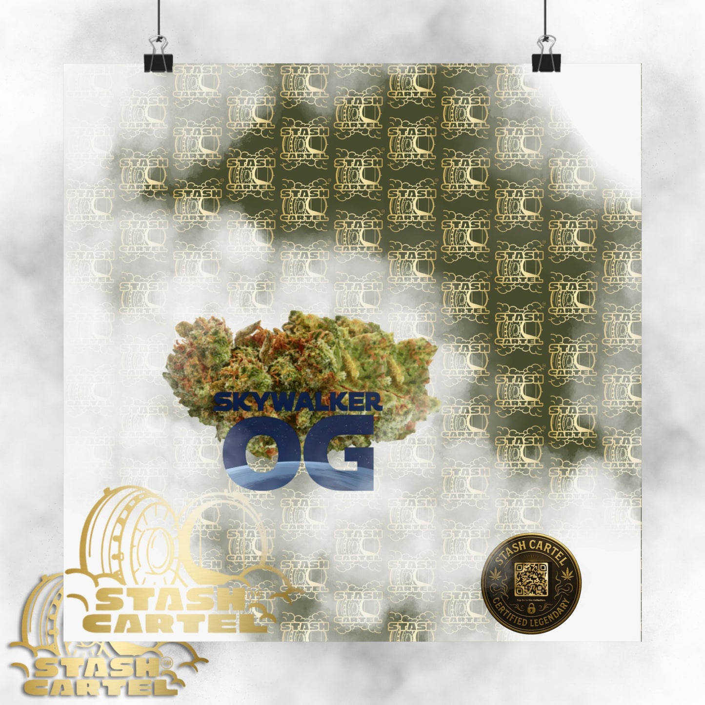 🌌 "Skywalker OG" Galactic Indica-Hybrid Poster