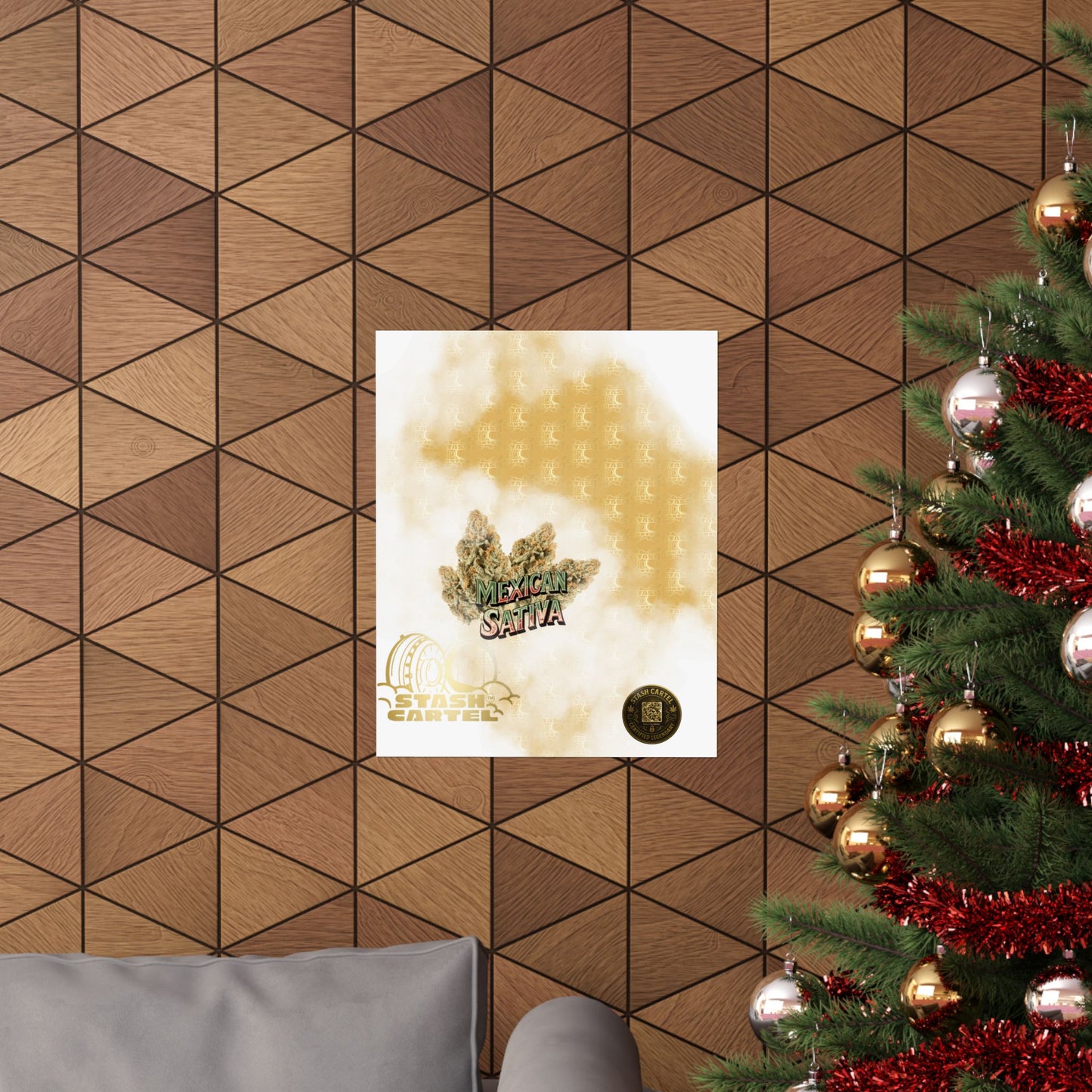 🌞🌵 Mexican Sativa Poster – Wild Sun-Grown Heirloom with Cinnamon Spice & Uplifting Energy