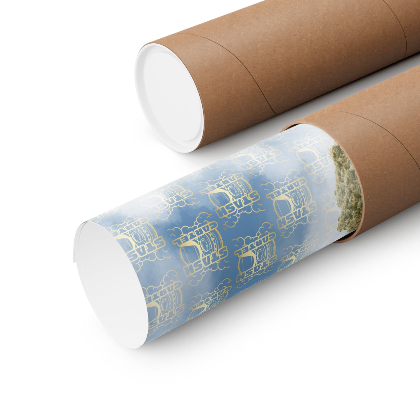 💭 "Blue Dream" West Coast Sativa Hybrid Poster – Classic Cali Cannabis Art in Sky Blue Tones