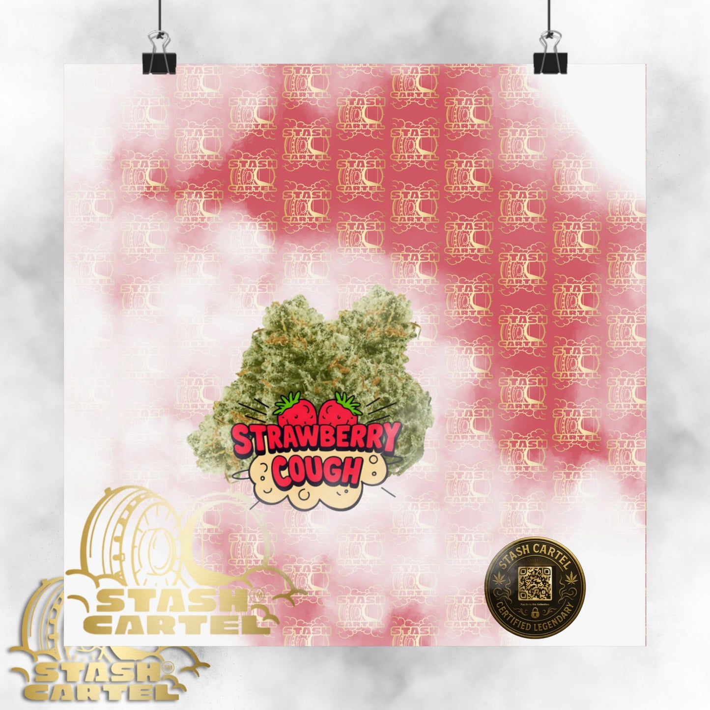 🍓 "Strawberry Cough" Skunky Sativa Poster