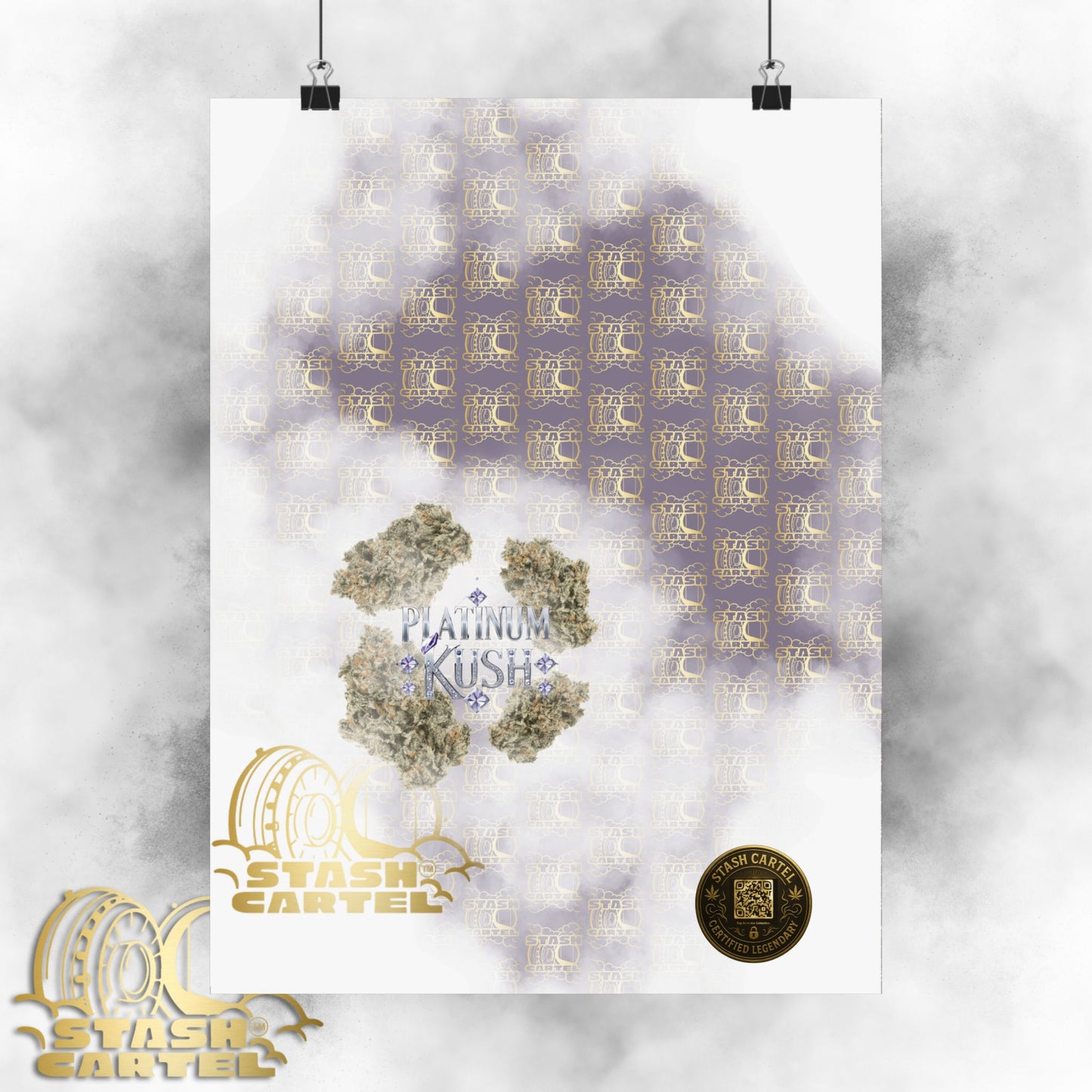 💎 "Platinum Kush" Luxurious Indica Poster
