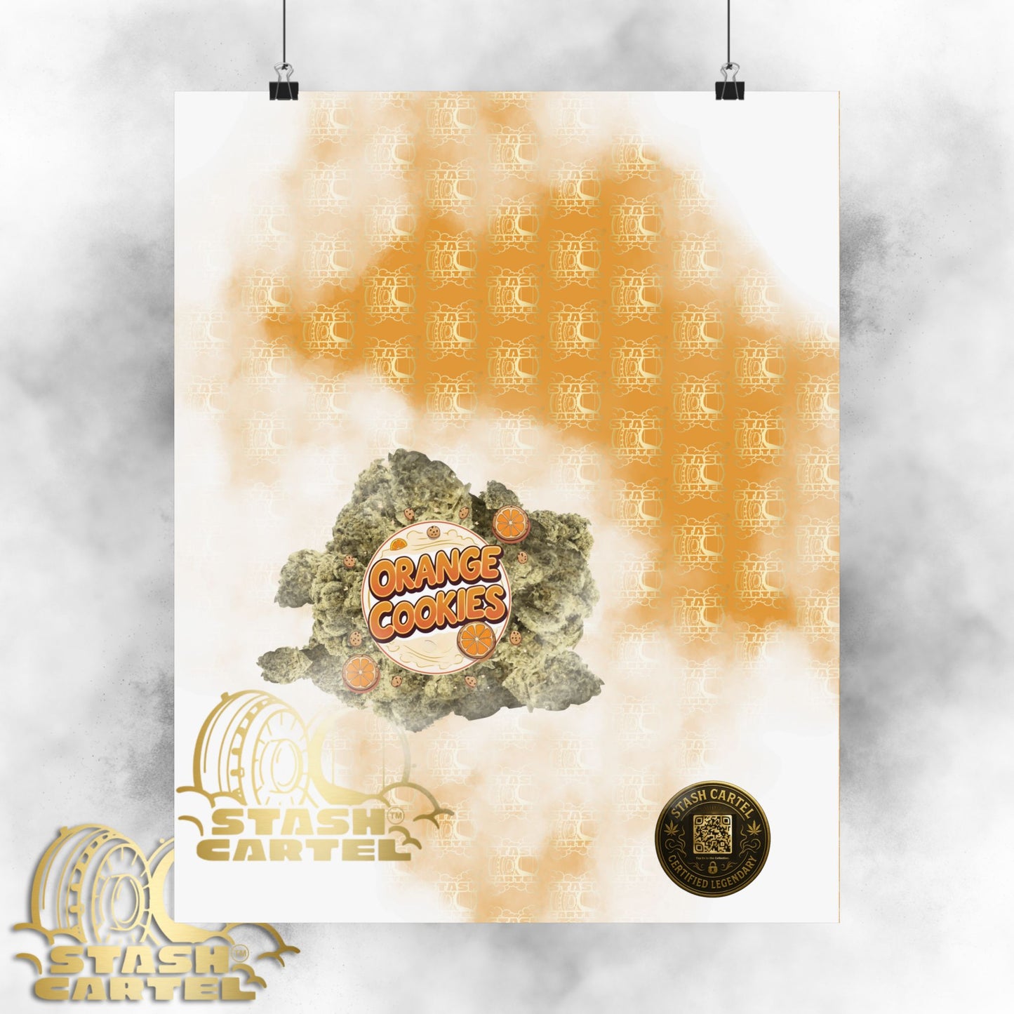 🍊🍪 Orange Cookies Poster – Zesty Cookie Gas Hybrid Poster with Citrus Burst