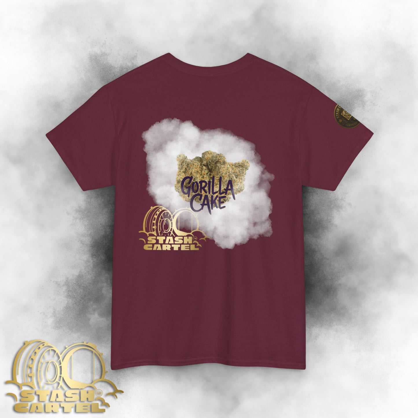 Gorilla Cake Tee – Hybrid Strength, Frosted Kush Unisex Heavy Cotton Tee