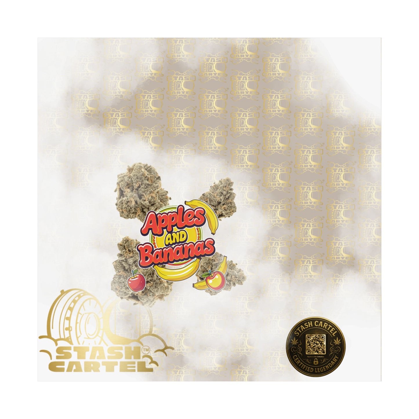 🍎🍌 Apples and Bananas Poster – Fruity Hybrid with Candy Apple & Creamy Tropical Gas