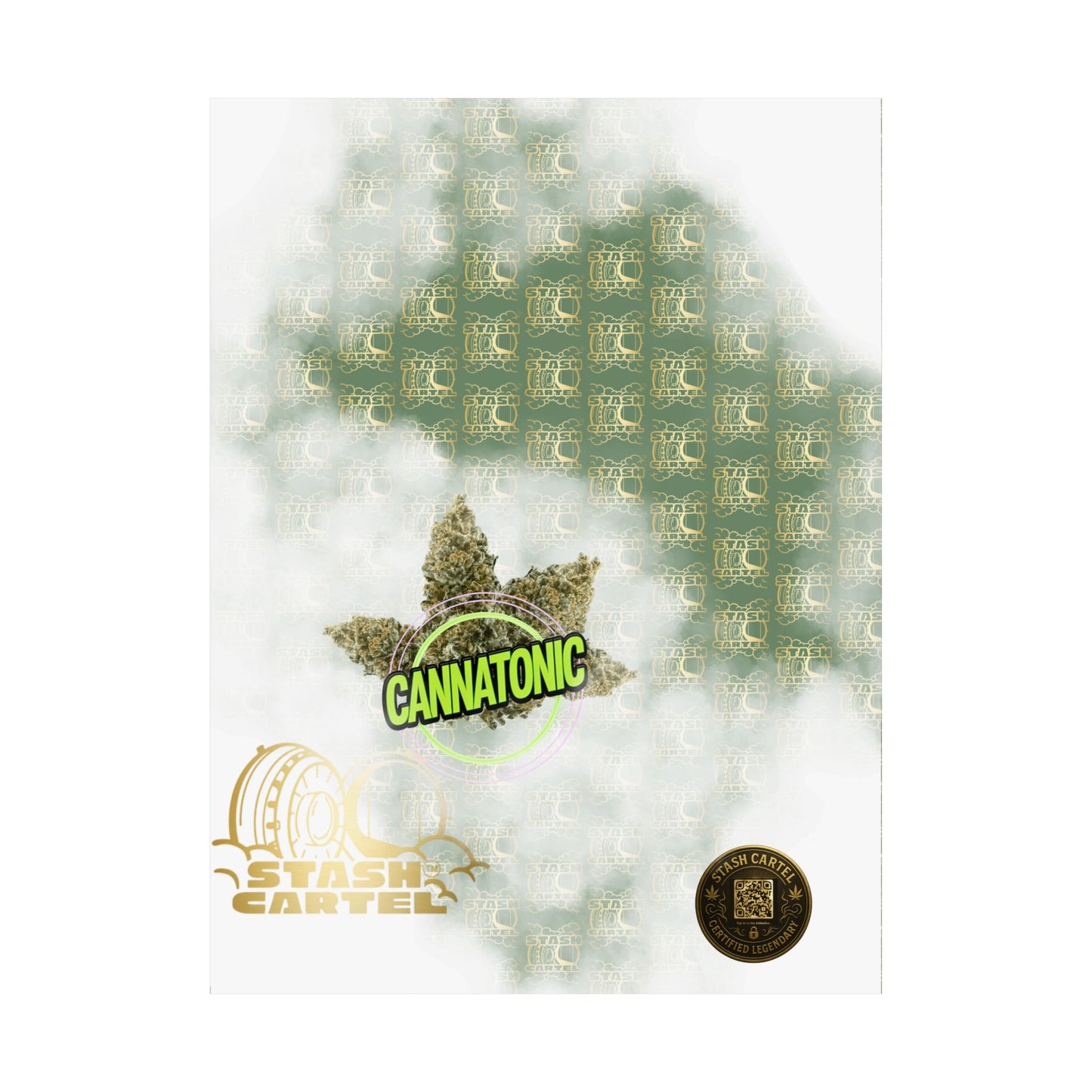 🧘‍♀️🌿 Cannatonic Poster – High-CBD Hybrid Wall Art for Calm, Clear-Headed Wellness