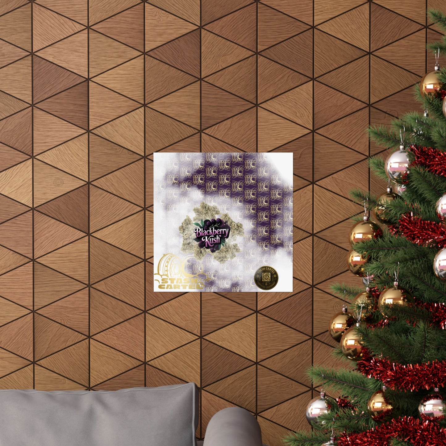 🫐 "Blackberry Kush" Midnight Indica Poster