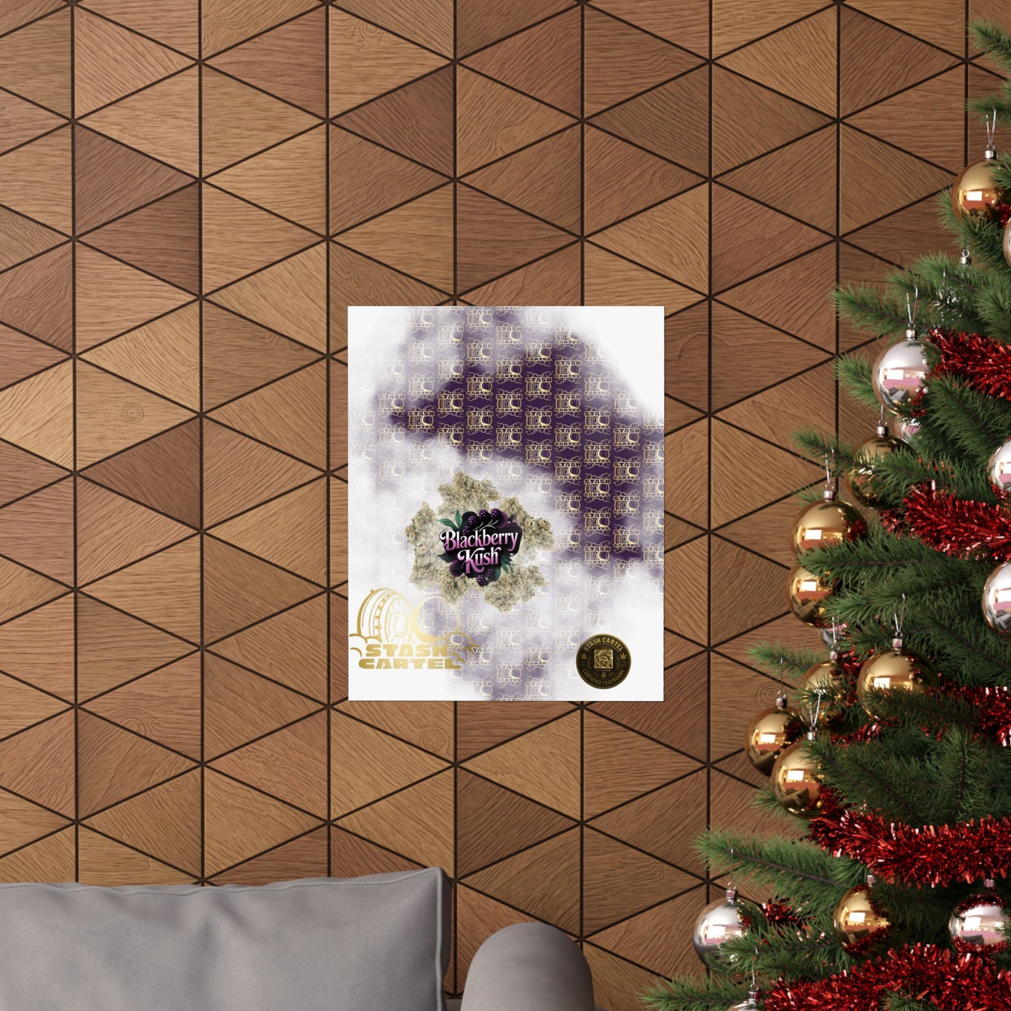 🫐 "Blackberry Kush" Midnight Indica Poster