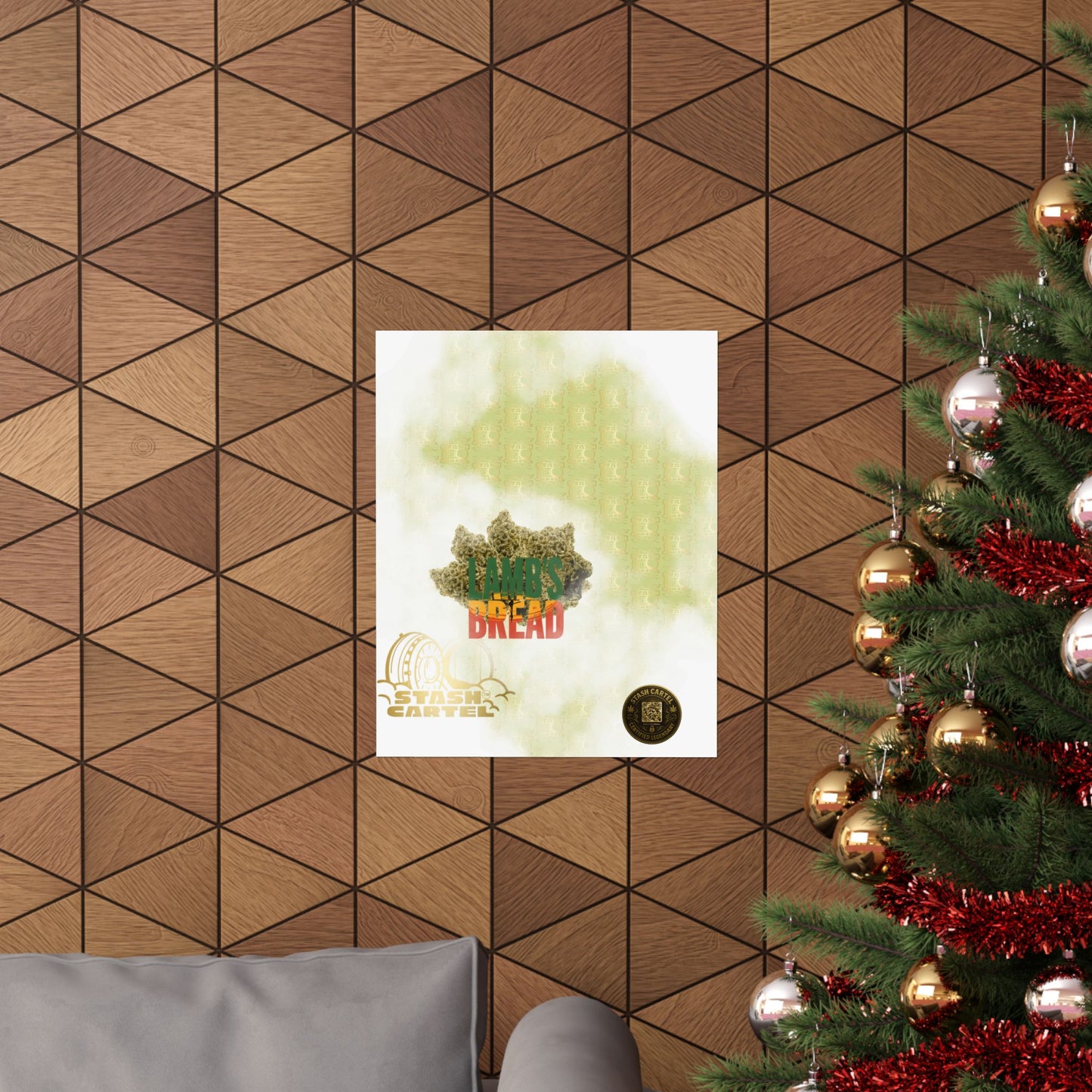 🇯🇲🕊️ Lamb’s Bread Poster – Jamaican Sativa Print with Bright Uplift & History