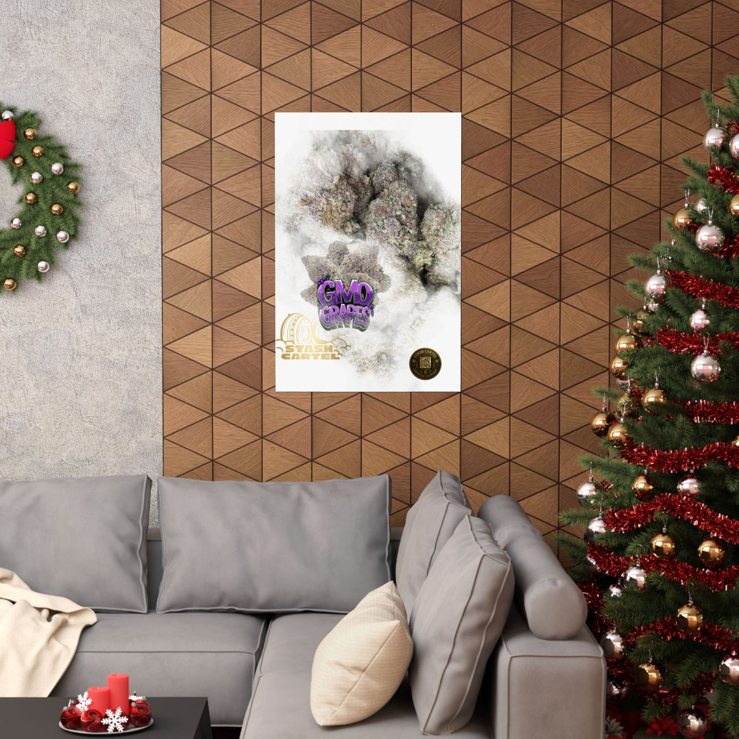 🔮 "GMO Grapes" Terp-Fueled Indica Art Poster