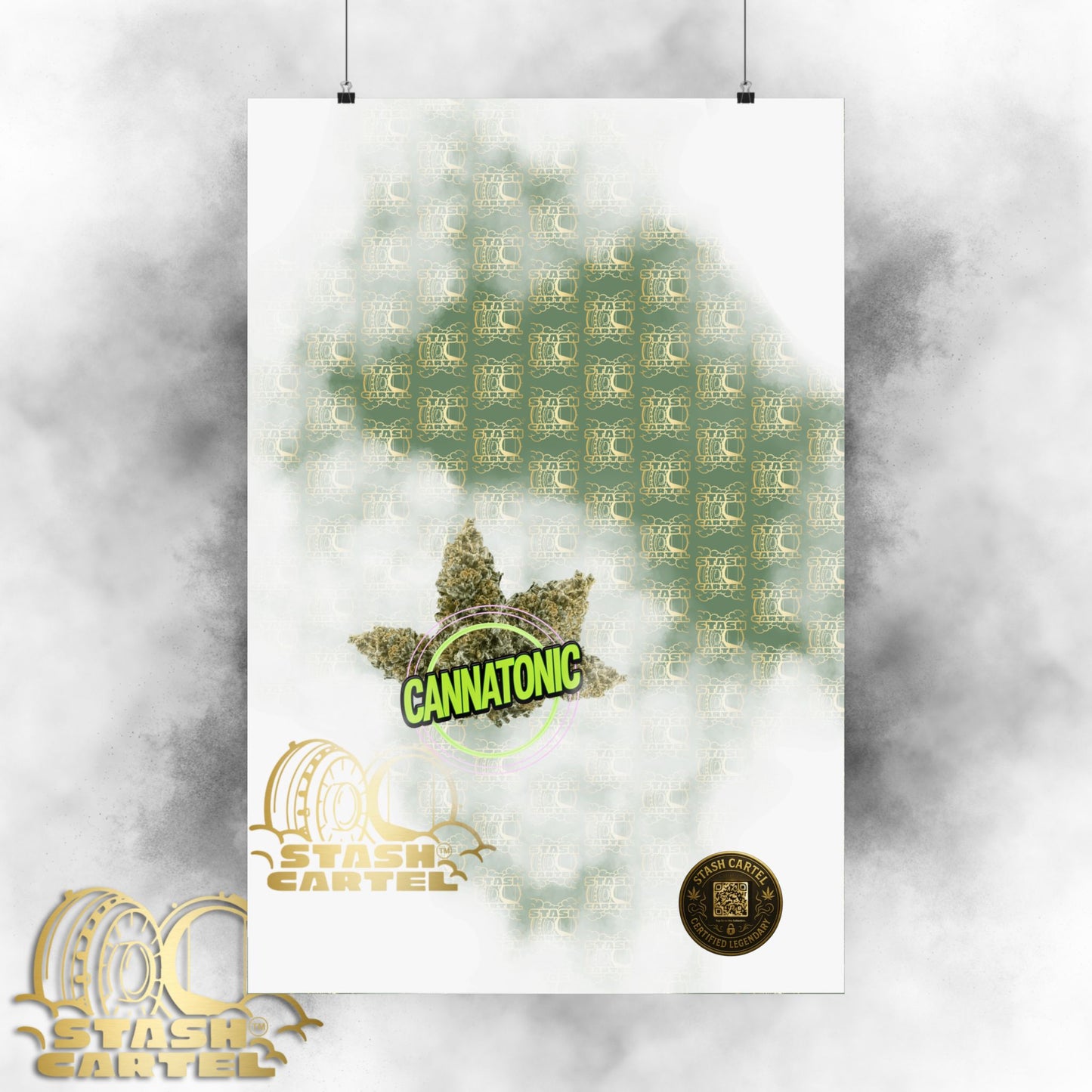 🧘‍♀️🌿 Cannatonic Poster – High-CBD Hybrid Wall Art for Calm, Clear-Headed Wellness