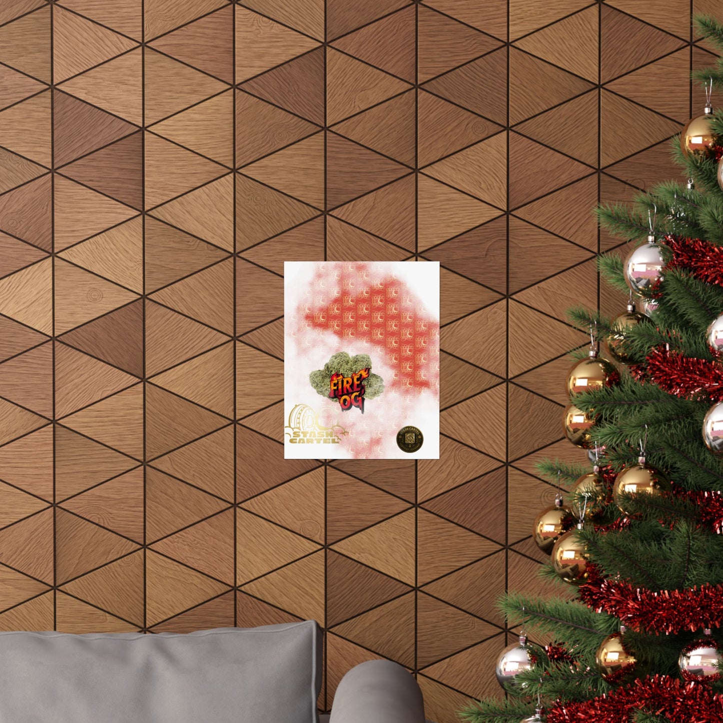 🔥⛽ Fire OG Poster – Legendary Indica Hybrid with Lemon Diesel & Full-Body Melt