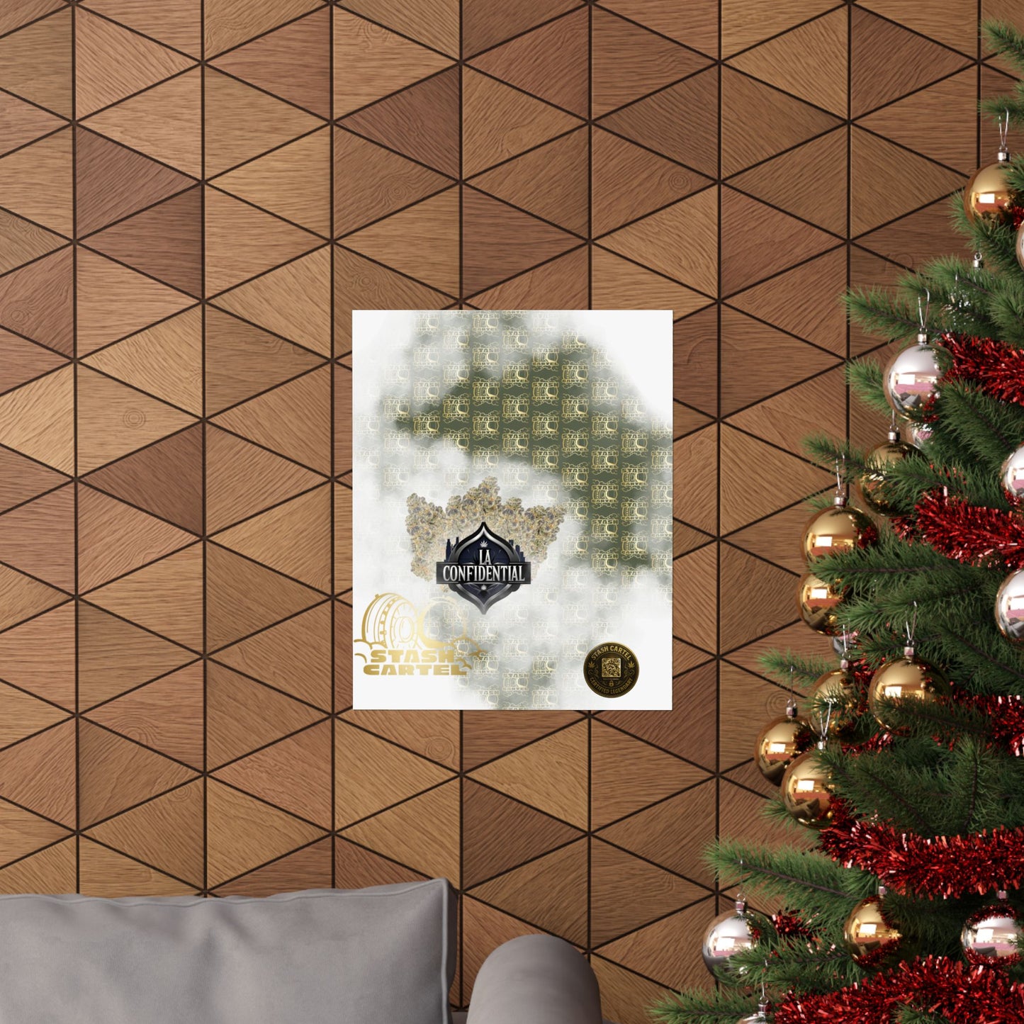 🌲 "LA Confidential" Old-School Kush Indica Poster