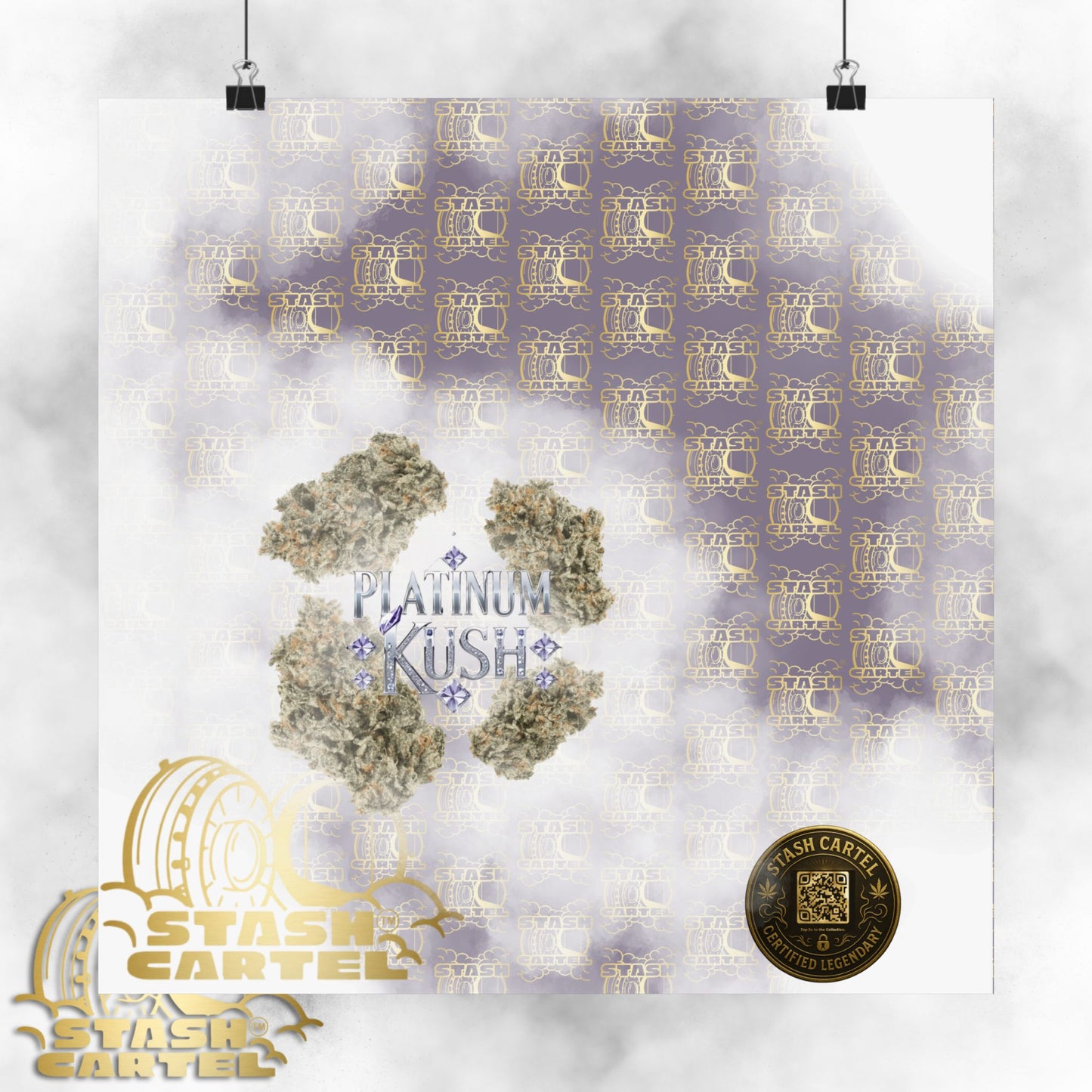 💎 "Platinum Kush" Luxurious Indica Poster