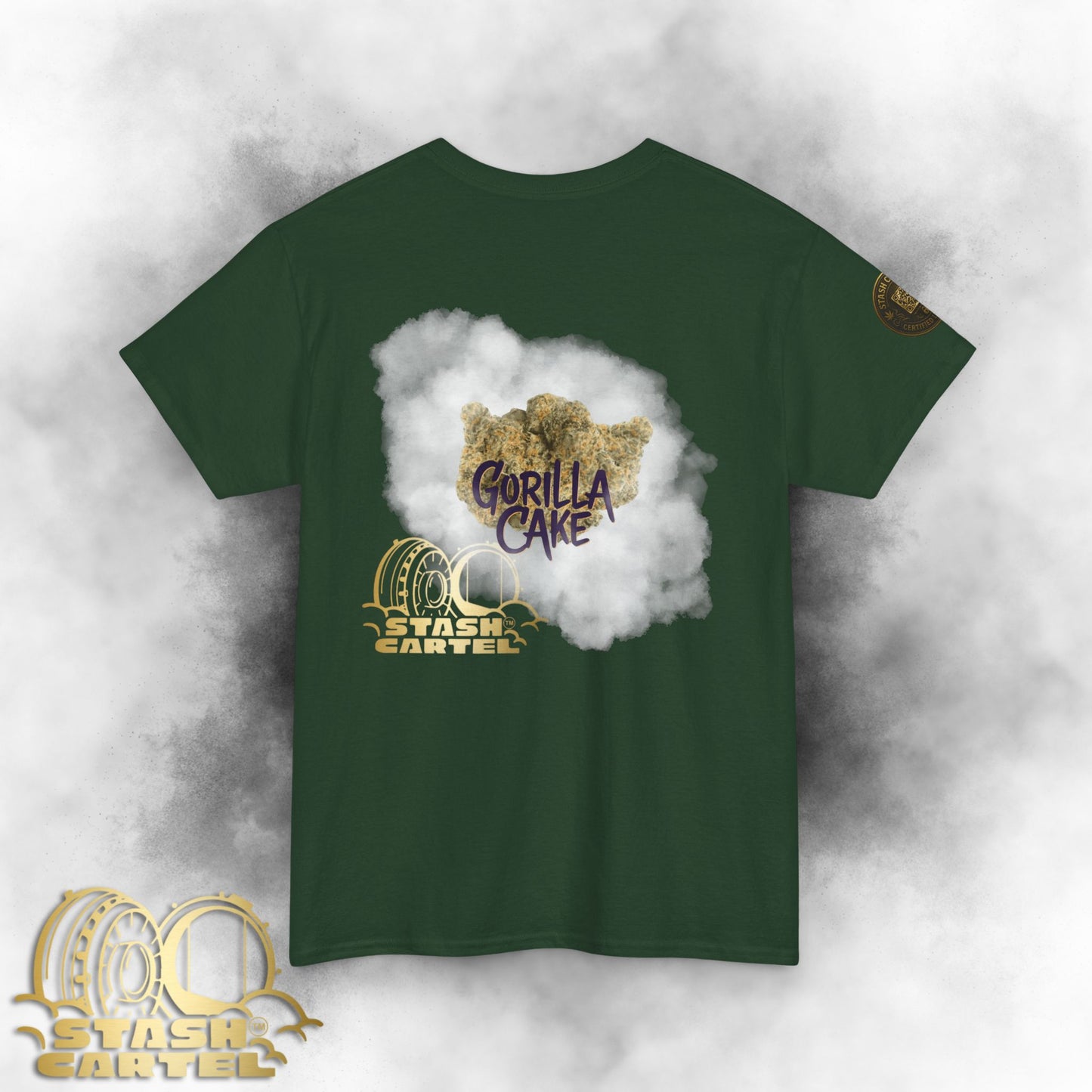 Gorilla Cake Tee – Hybrid Strength, Frosted Kush Unisex Heavy Cotton Tee