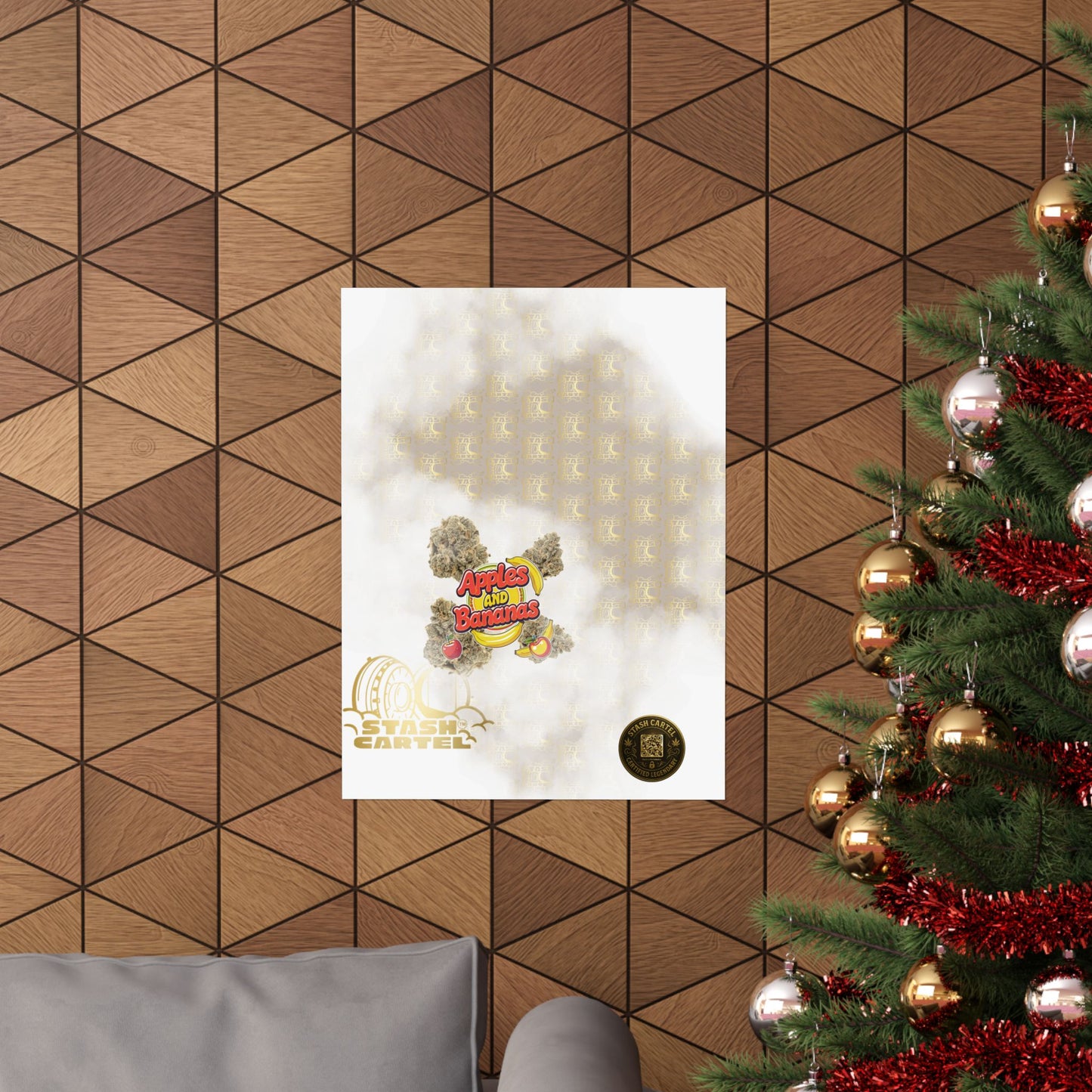 🍎🍌 Apples and Bananas Poster – Fruity Hybrid with Candy Apple & Creamy Tropical Gas