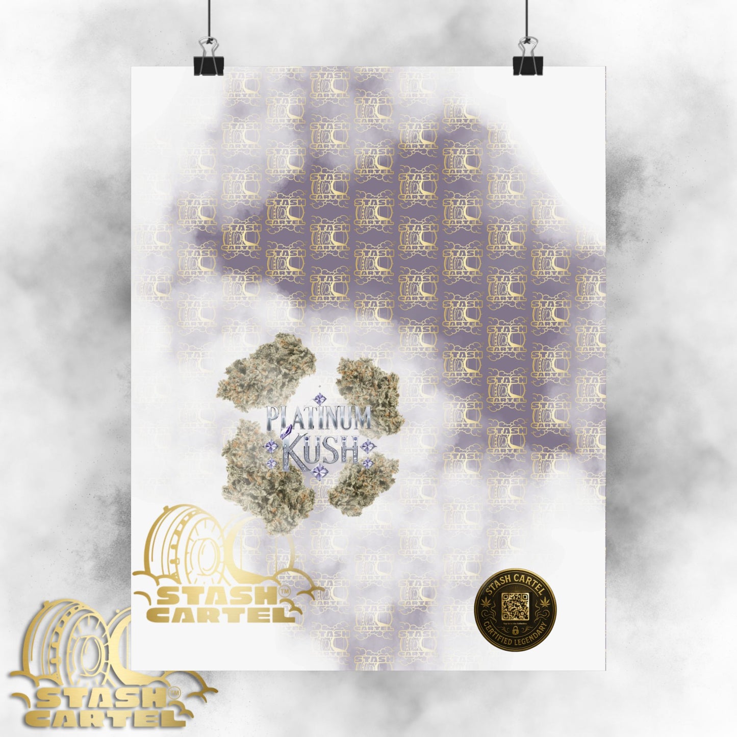 💎 "Platinum Kush" Luxurious Indica Poster