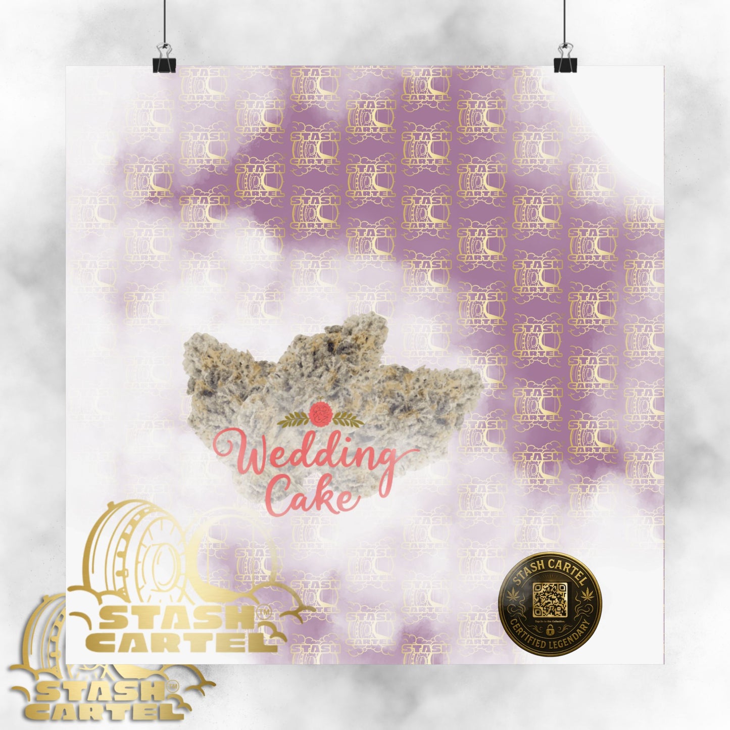 🎂 "Wedding Cake" Dessert Indica-Hybrid Poster