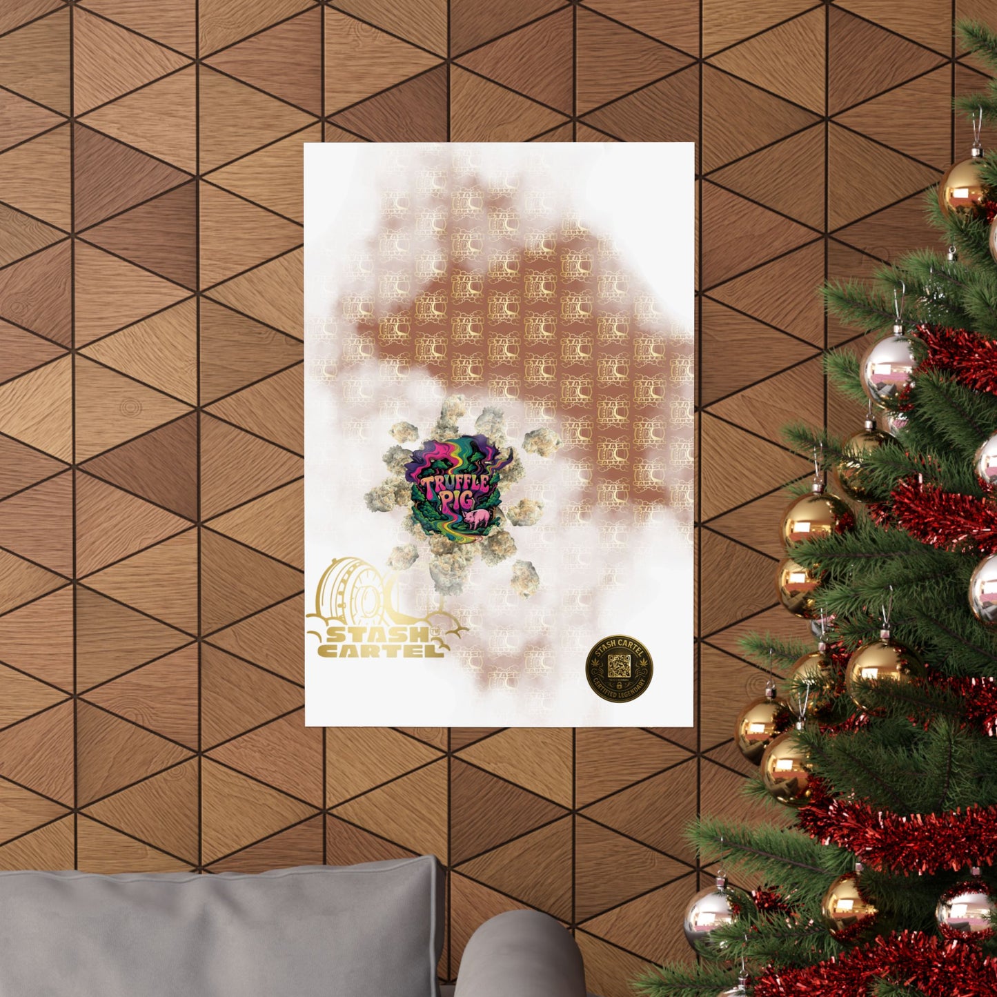 🐷🍫 Truffle Pig Poster – Rare Indica Hybrid with Candy Gas & Earthy Depth