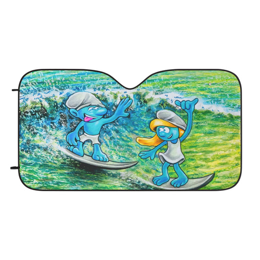 Surfs Up Car Sun Shades, UV Protection, Fun Car Accessories, Summer Road Trip Gear, Kids Gift, Family Travel Essentials