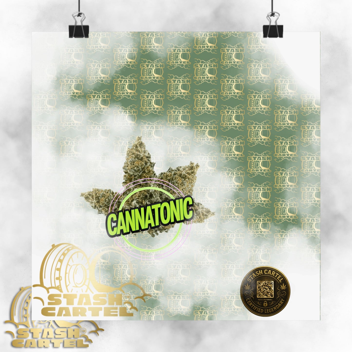 🧘‍♀️🌿 Cannatonic Poster – High-CBD Hybrid Wall Art for Calm, Clear-Headed Wellness