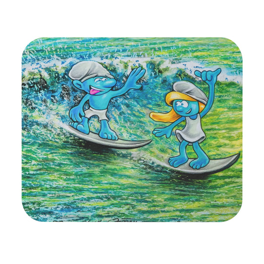 Surfs Up Mouse Pad, Fun Office Decor, Gamer Gift, Unique Desk Accessory, Beach Vibes, Surfing Themed Mouse Mat