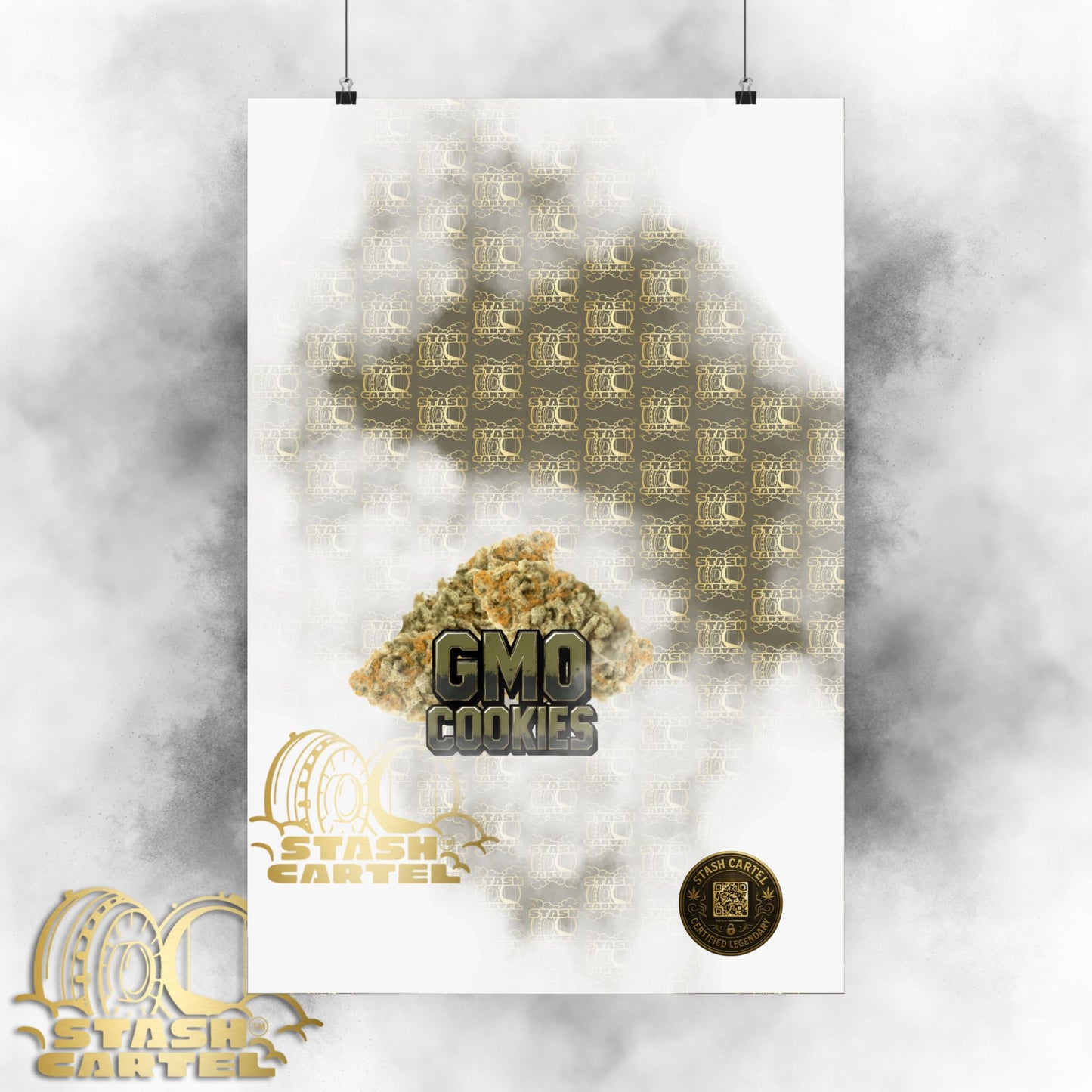 🧄 "GMO Cookies" Heavy-Hitting Indica Gas Poster