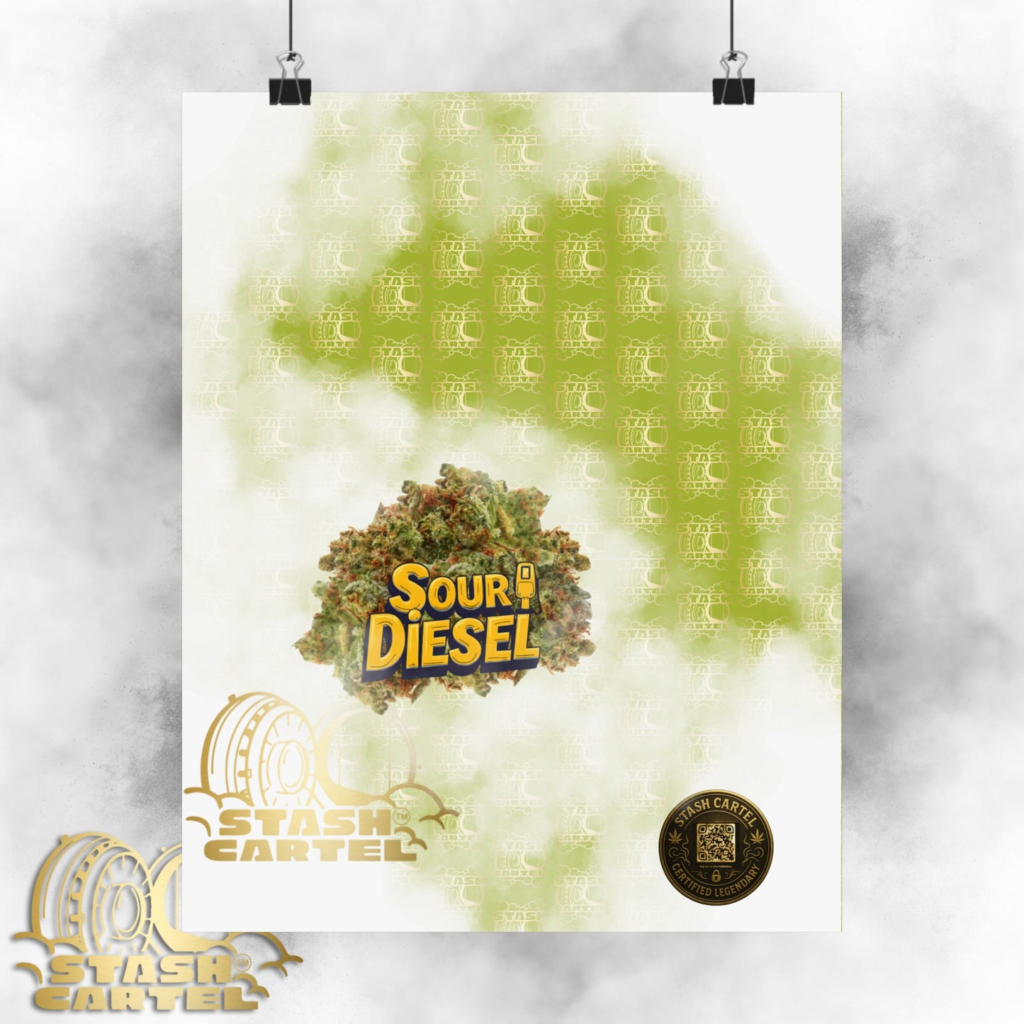 ⚡ "Sour Diesel" Electric Sativa Drip Poster