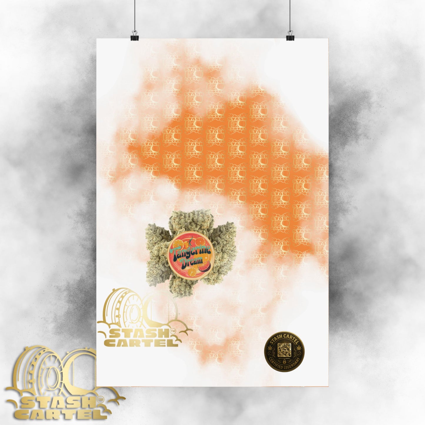 🍊💭 Tangerine Dream Poster – Legendary Sativa Hybrid with Citrus Zest & Euphoric Clarity