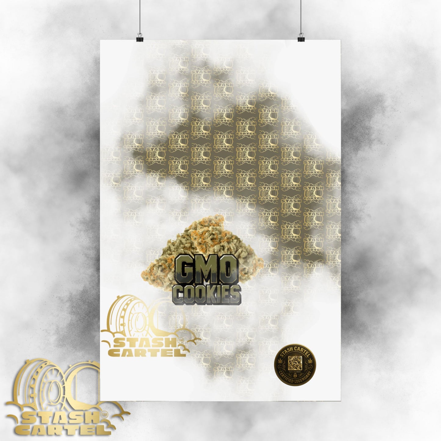 🧄 "GMO Cookies" Heavy-Hitting Indica Gas Poster