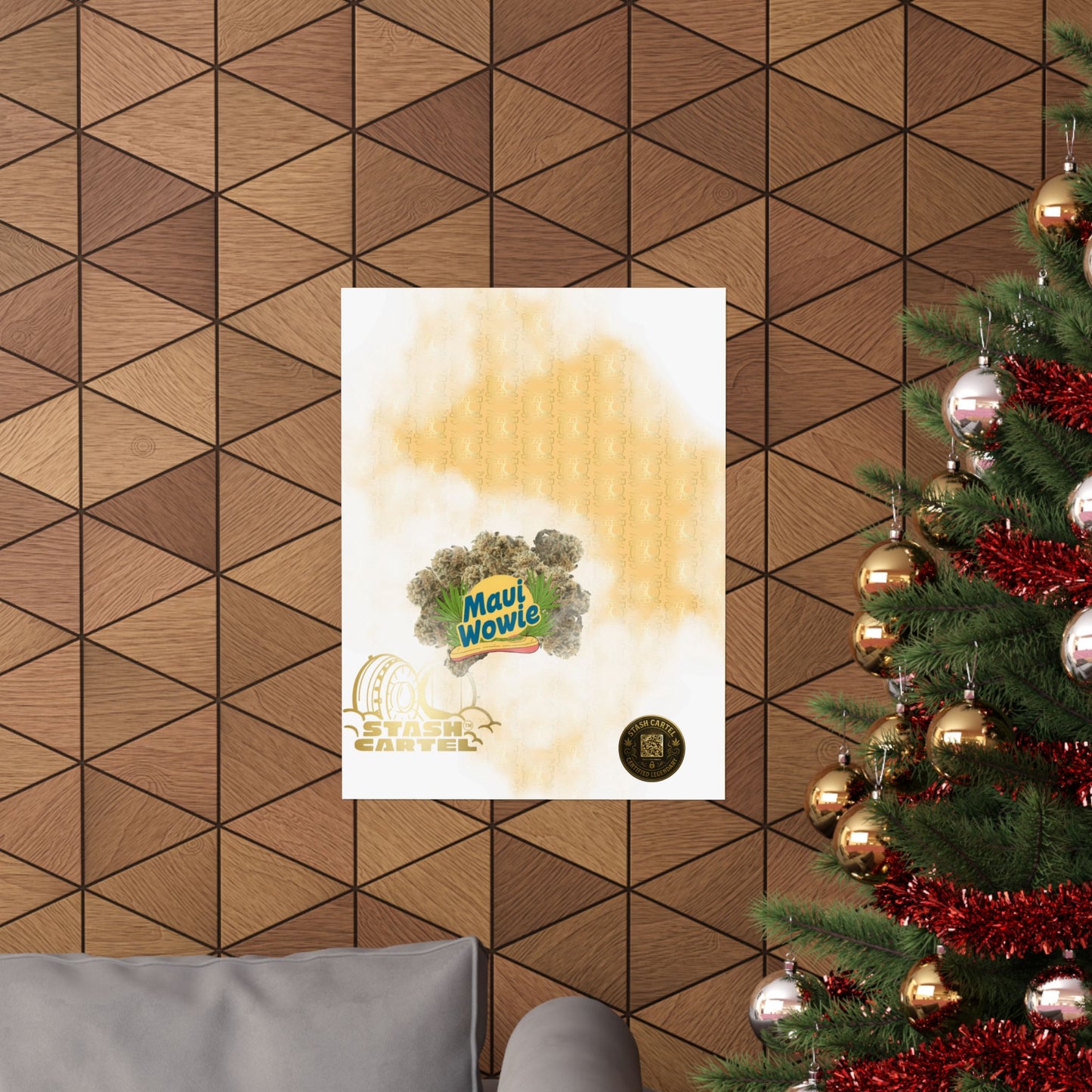 🌴🍍 "Maui Wowie" Sativa Poster – Island Sativa Sunshine